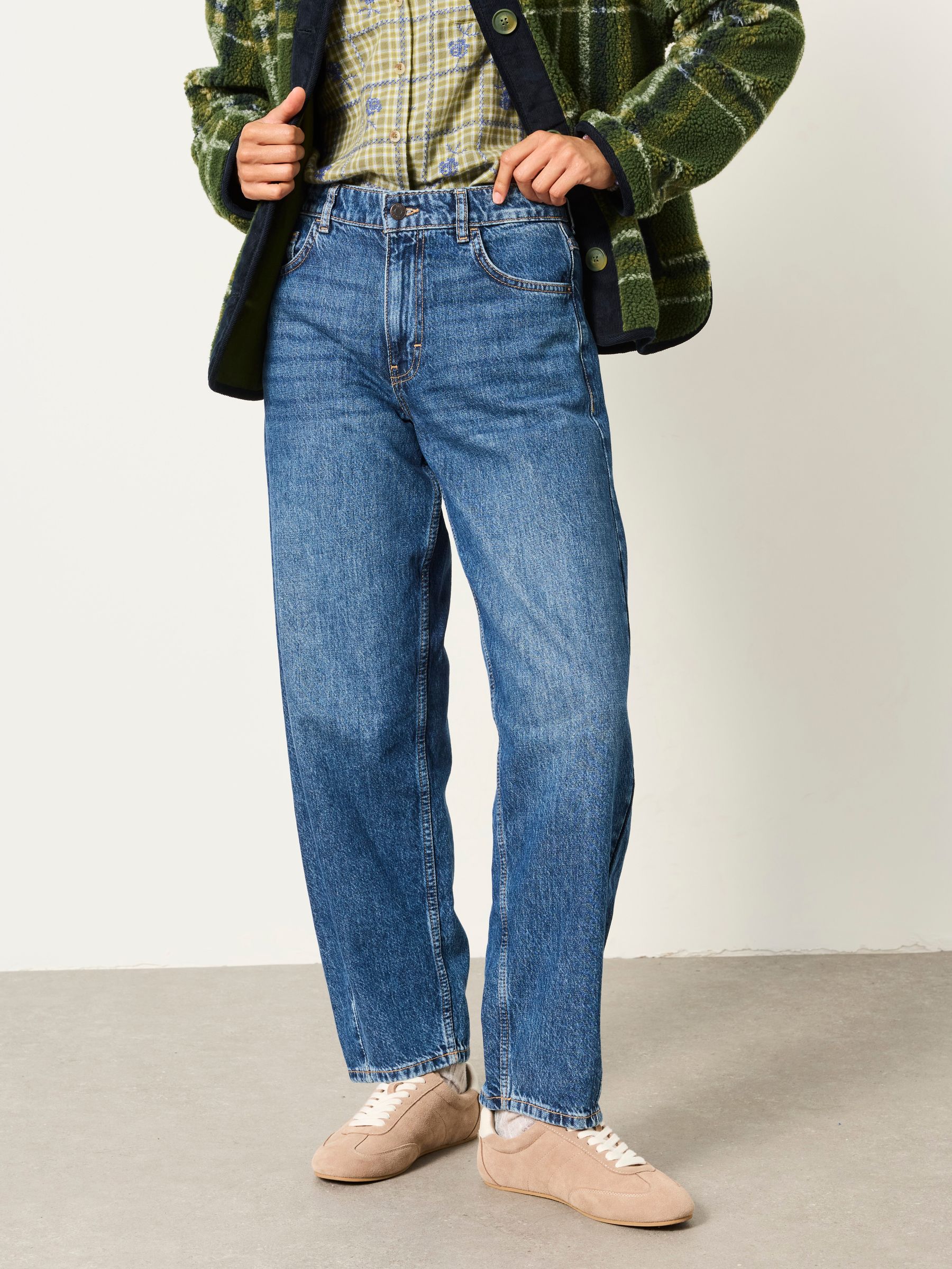 Camber Mid Blue Barrel Jeans - Image 1 of 6