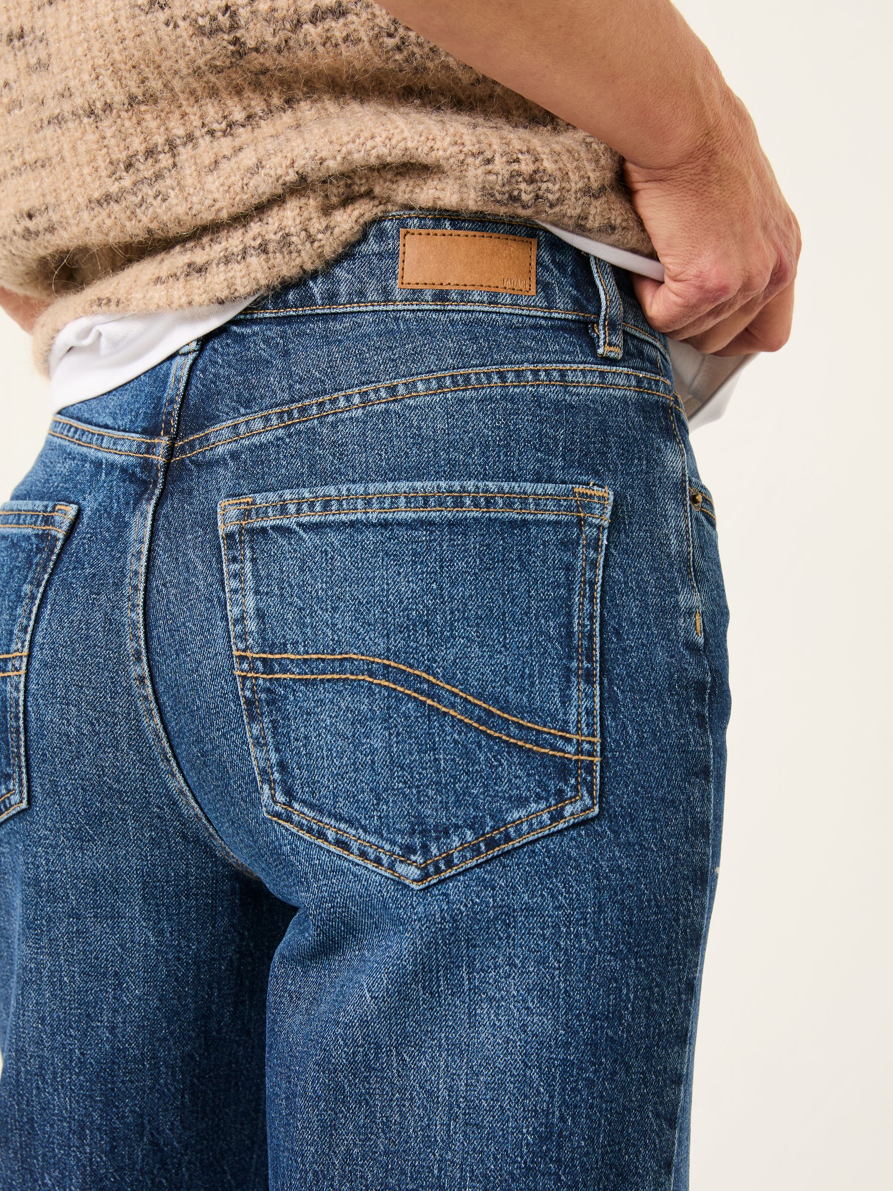 Filby Blue Denim Relaxed Straight Jeans - Image 5 of 7