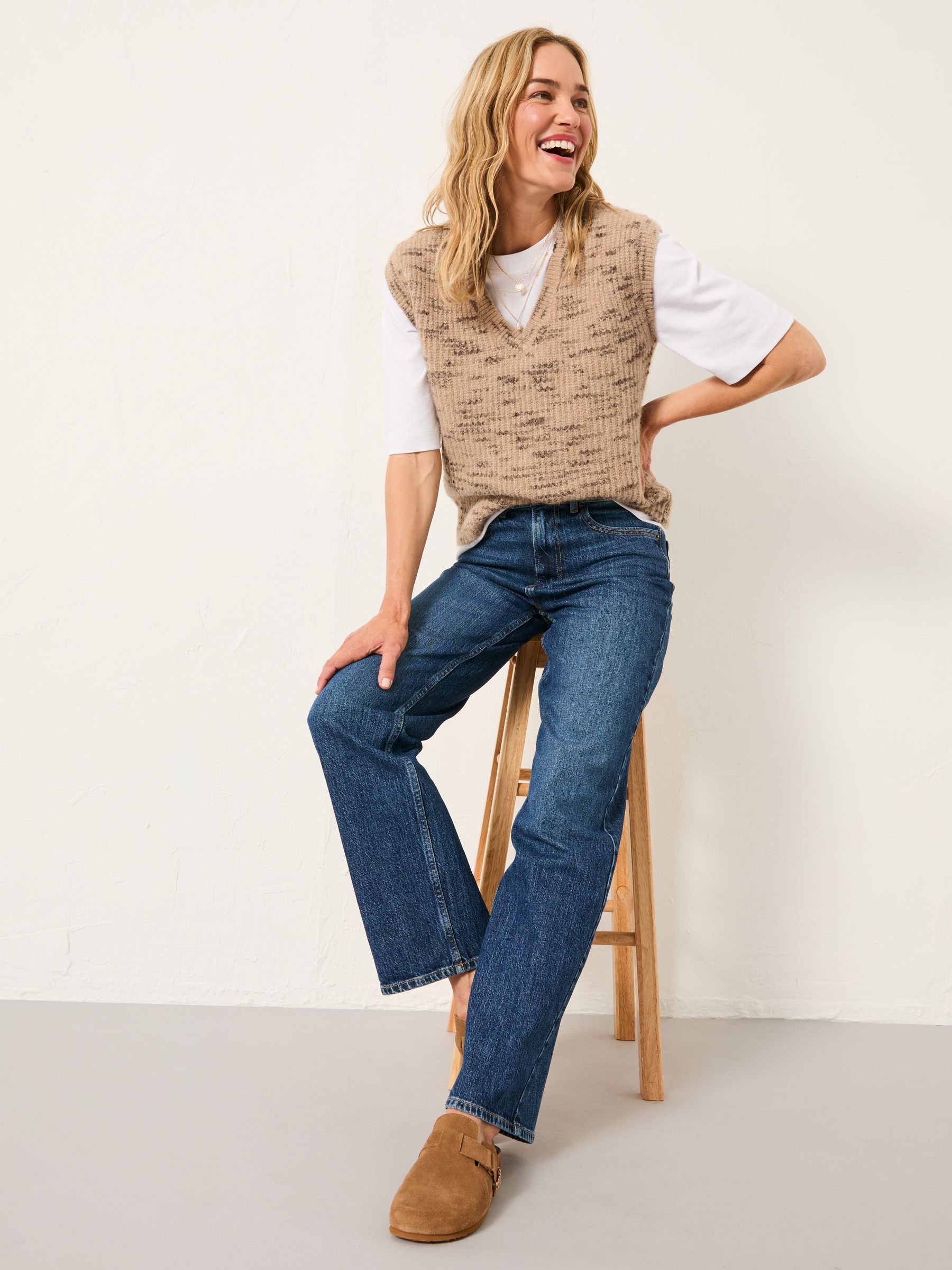 Filby Blue Denim Relaxed Straight Jeans - Image 6 of 7