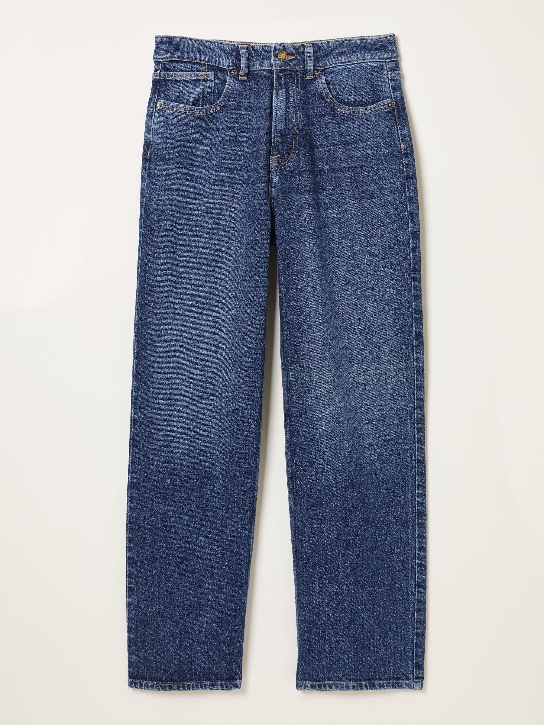 Relaxed Straight Jeans in Blue Denim | FatFace USA