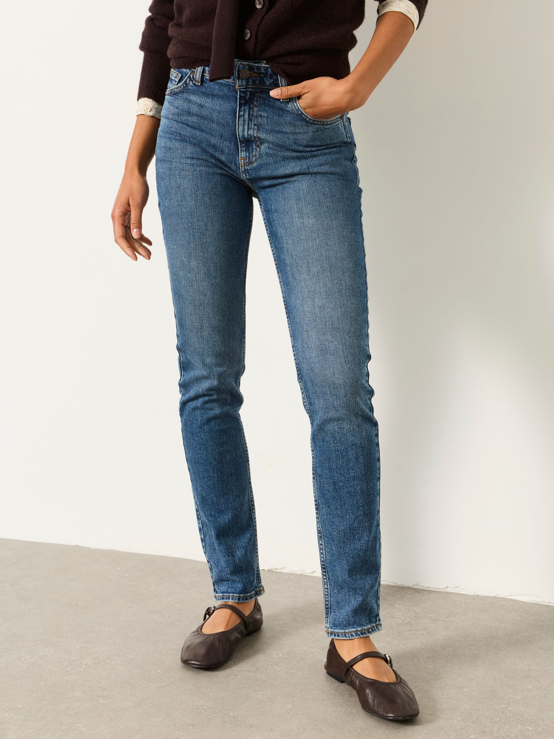 Shenley Blue Denim Slim leg Jeans - Image 1 of 7