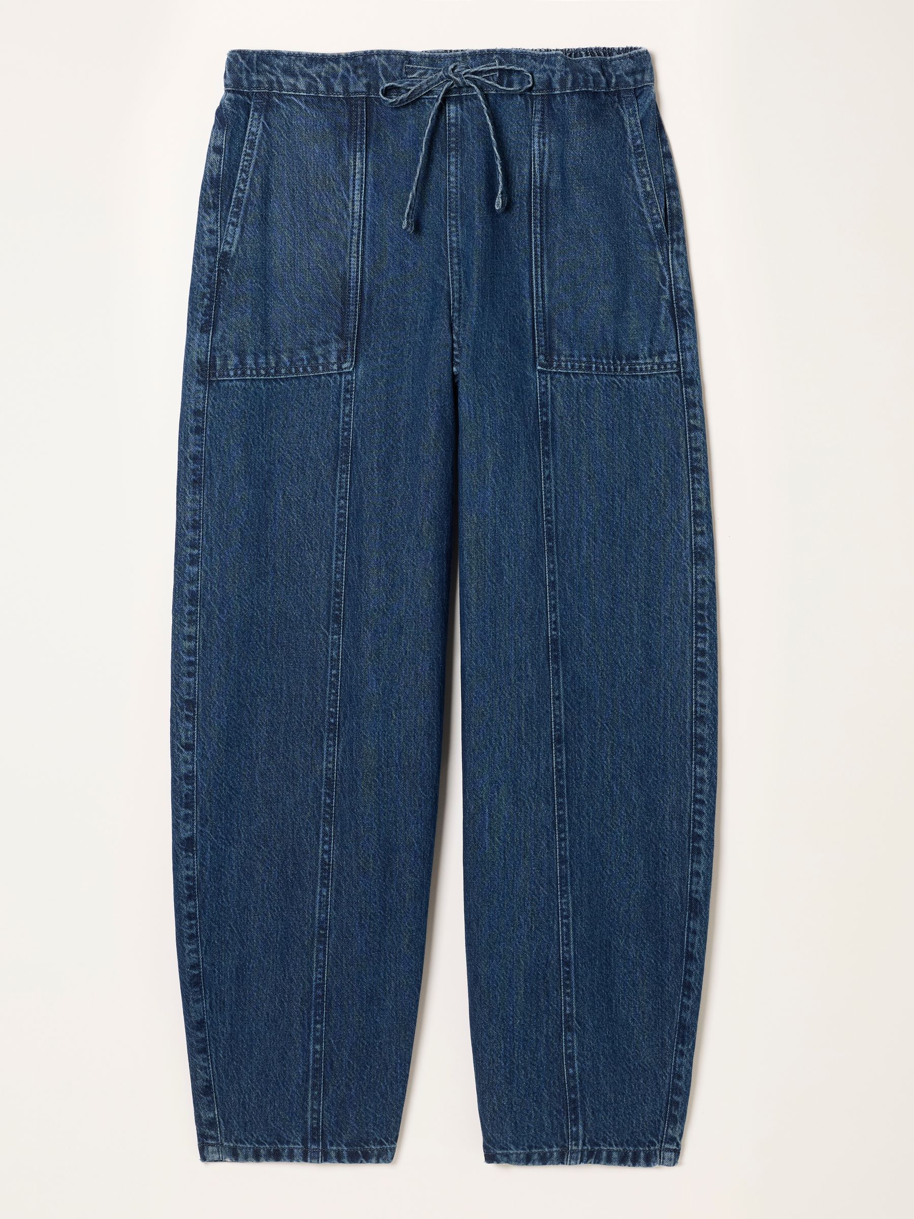 Alev Denim Dark Wash Petite Drawstring Jeans - Image 6 of 6