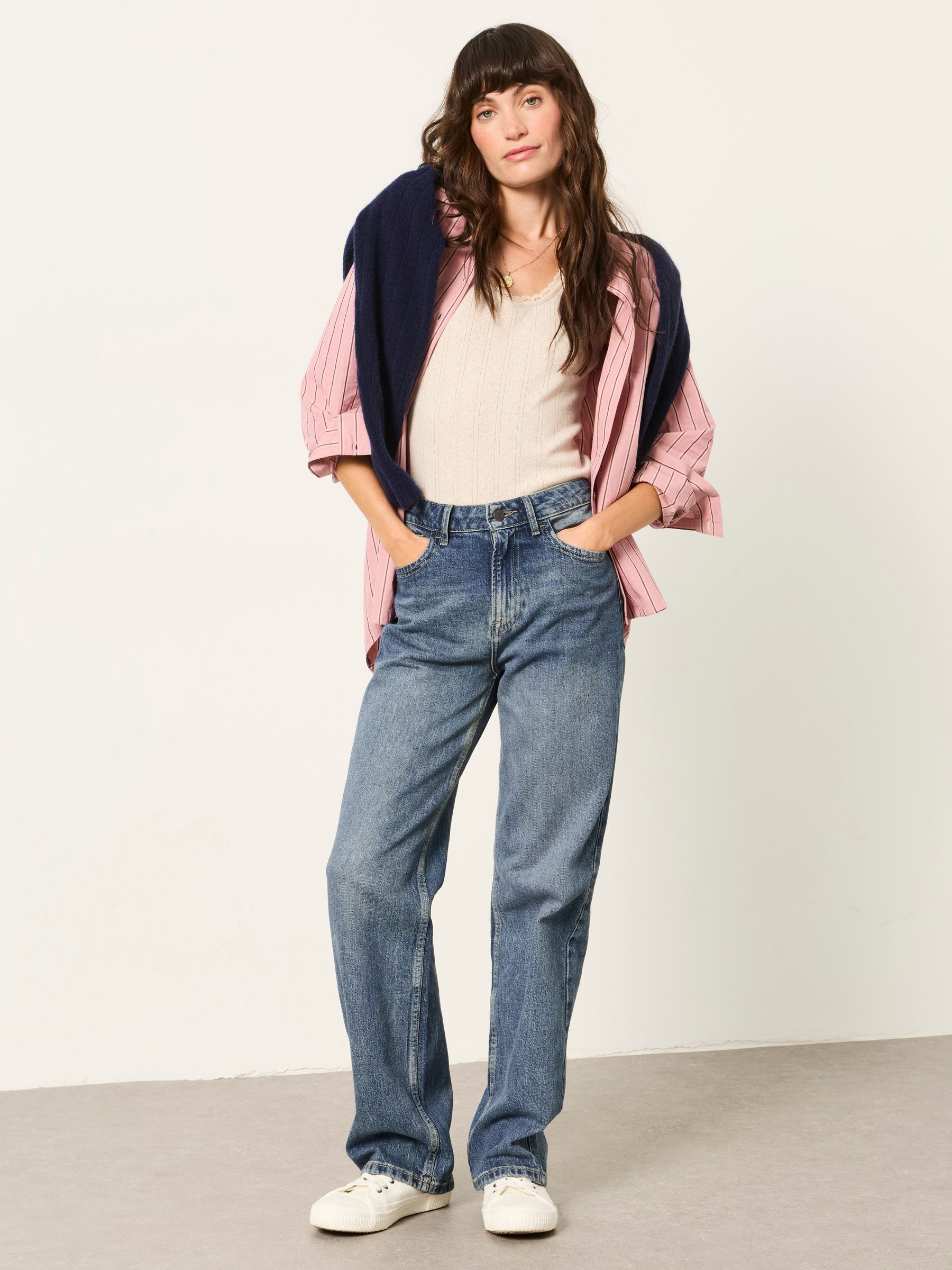 Filby Dusky Blue Relaxed Straight Jeans - Image 4 of 6