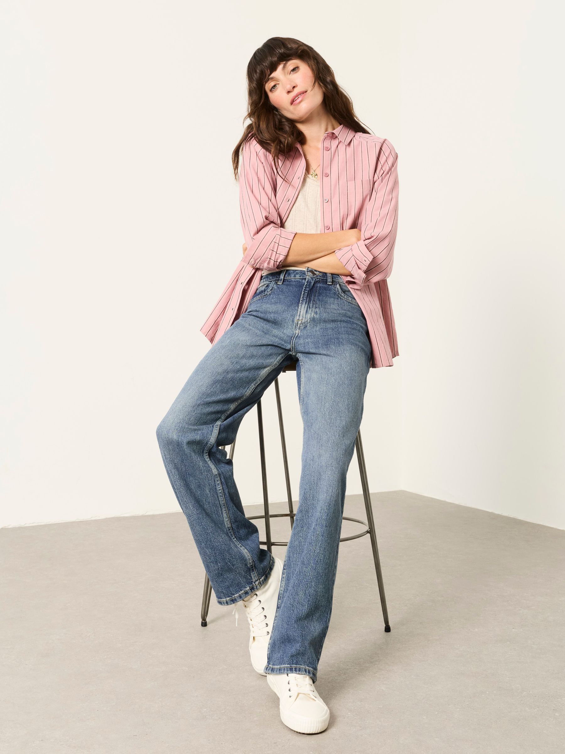 Filby Dusky Blue Relaxed Straight Jeans - Image 5 of 6