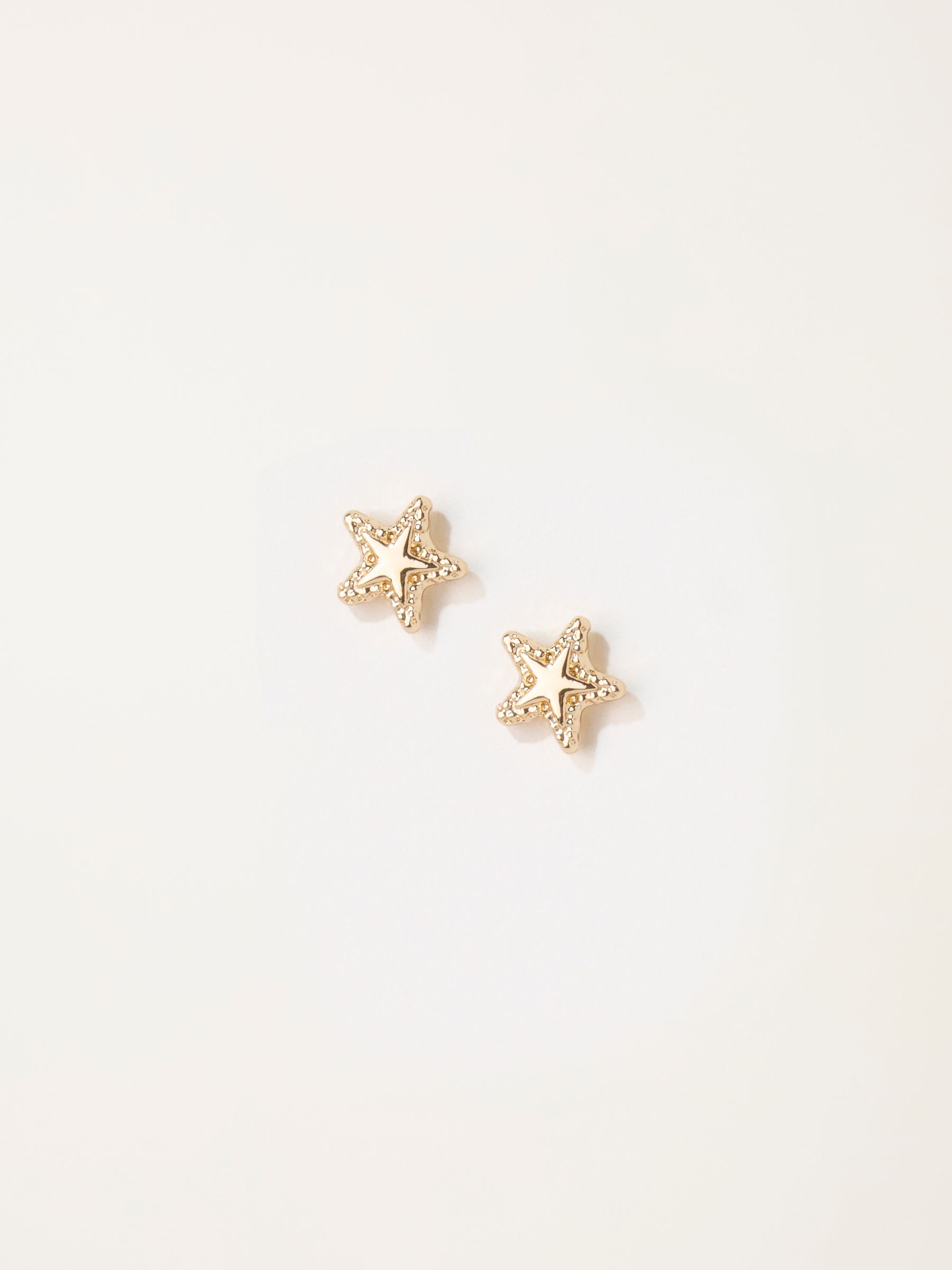 Gold Tone Star Stud Earrings - Image 1 of 2 Gold Tone Star Stud Earrings - Image 1 of 2