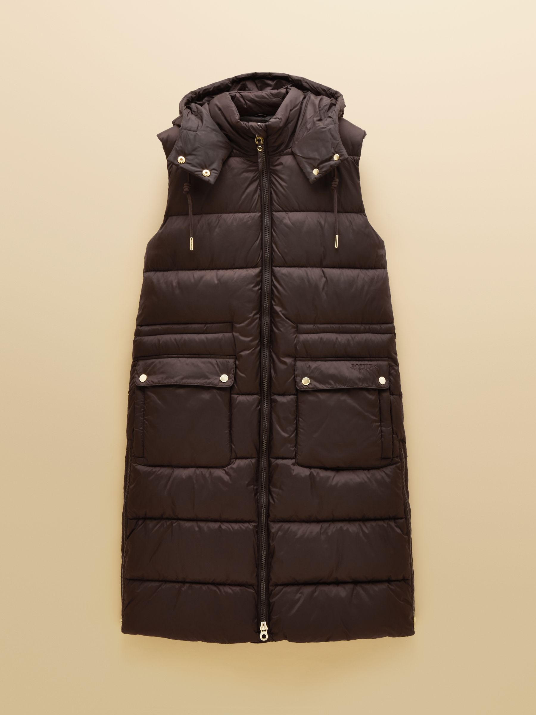 Windermere Chocolate Brown Showerproof Longline Padded Gilet - Image 11 of 11 Windermere Chocolate Brown Showerproof Longline Padded Gilet - Image 11 of 11