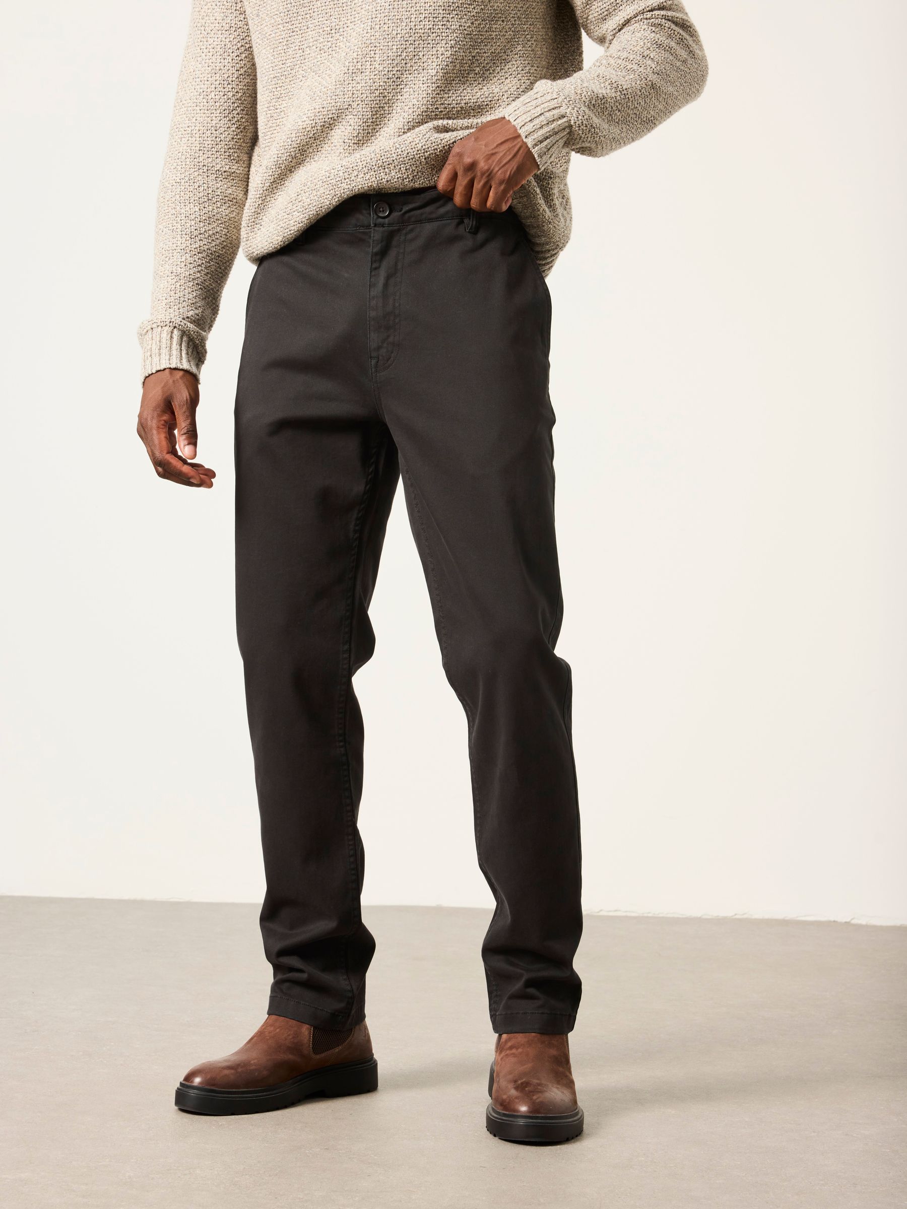 Black Hayton Slim Fit Chinos - Image 1 of 6