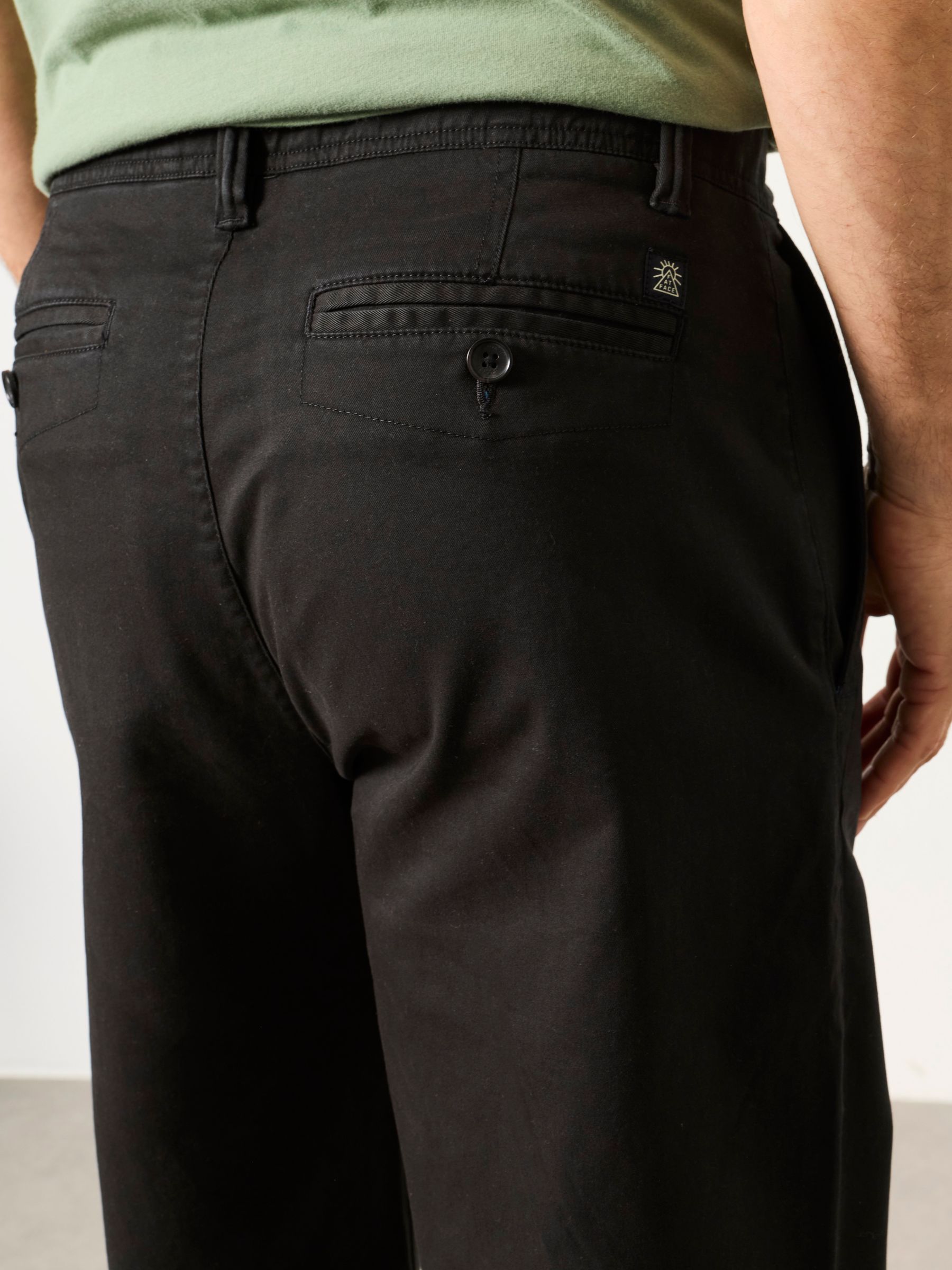 Carbis Black Relaxed Fit Chinos - Image 2 of 6