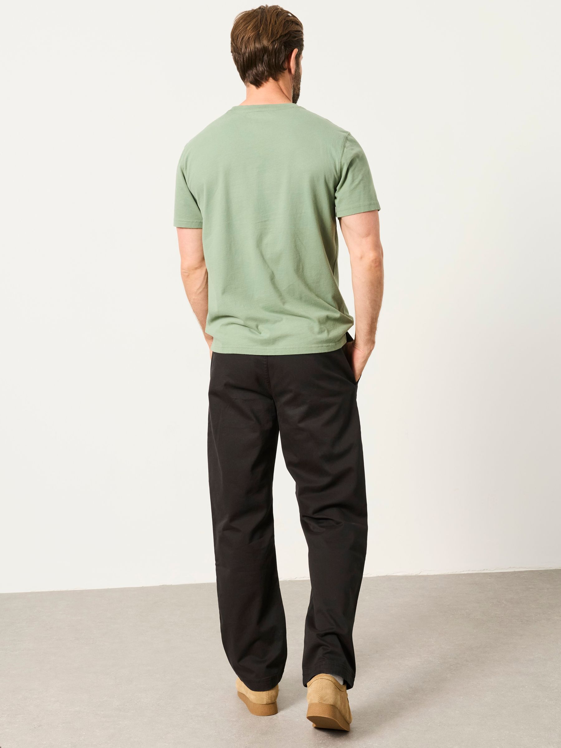 Carbis Black Relaxed Fit Chinos - Image 3 of 6