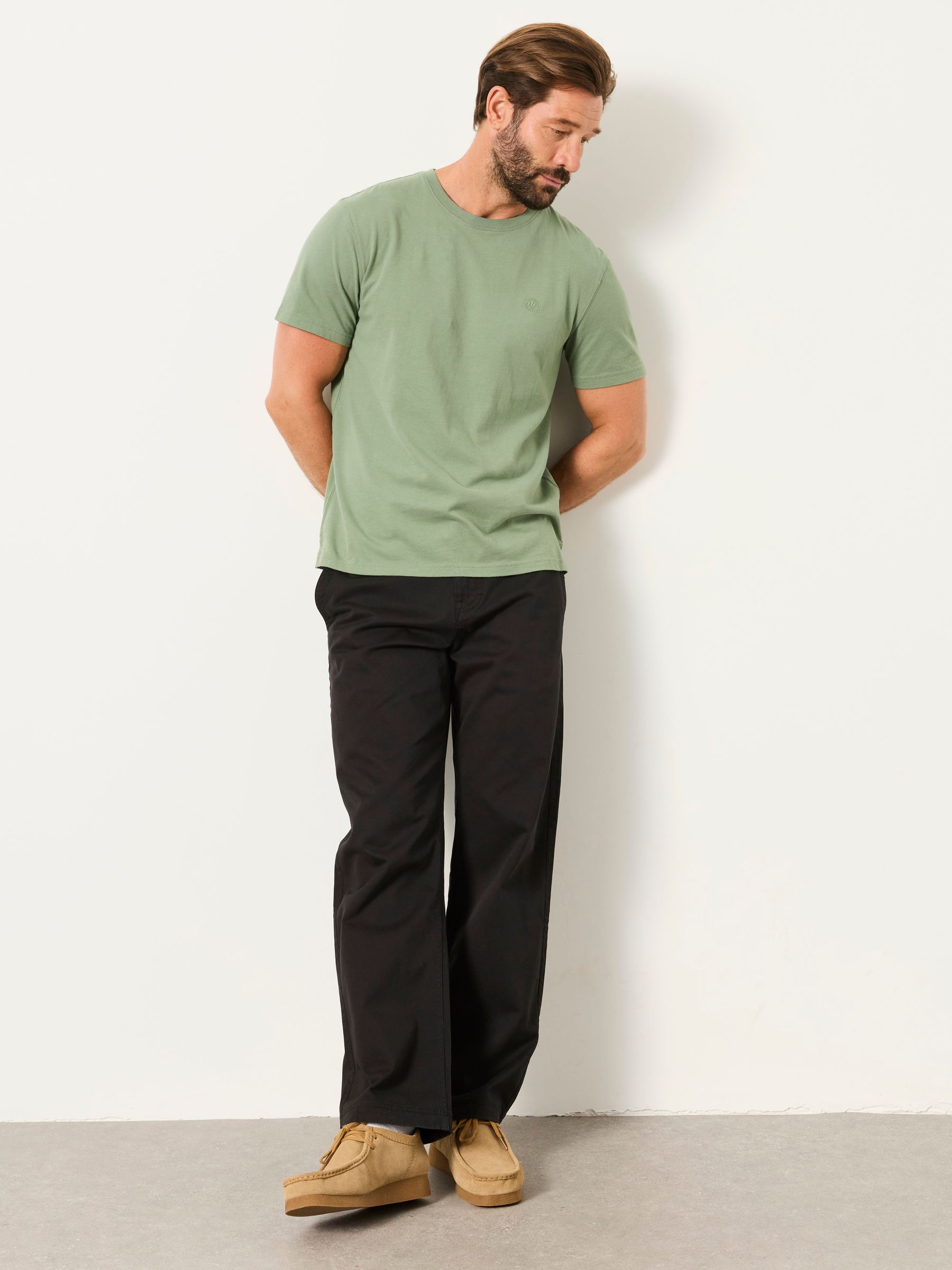Carbis Black Relaxed Fit Chinos - Image 4 of 6