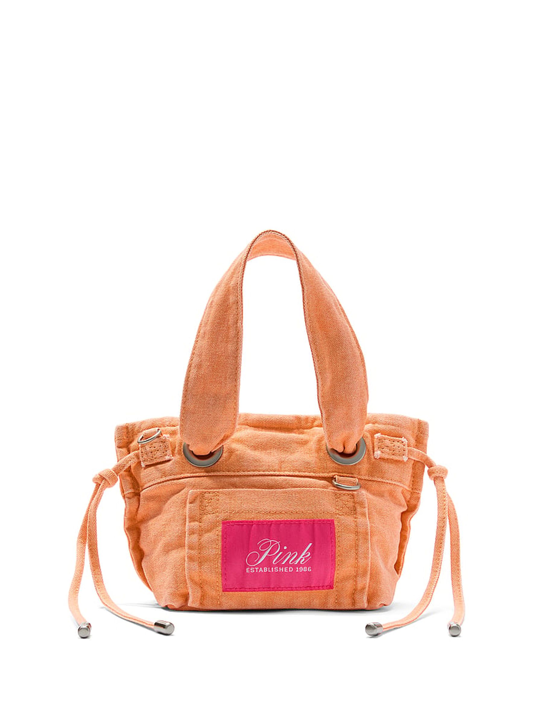 Cantaloupe Orange Canvas Tote Bag - Image 2 of 4