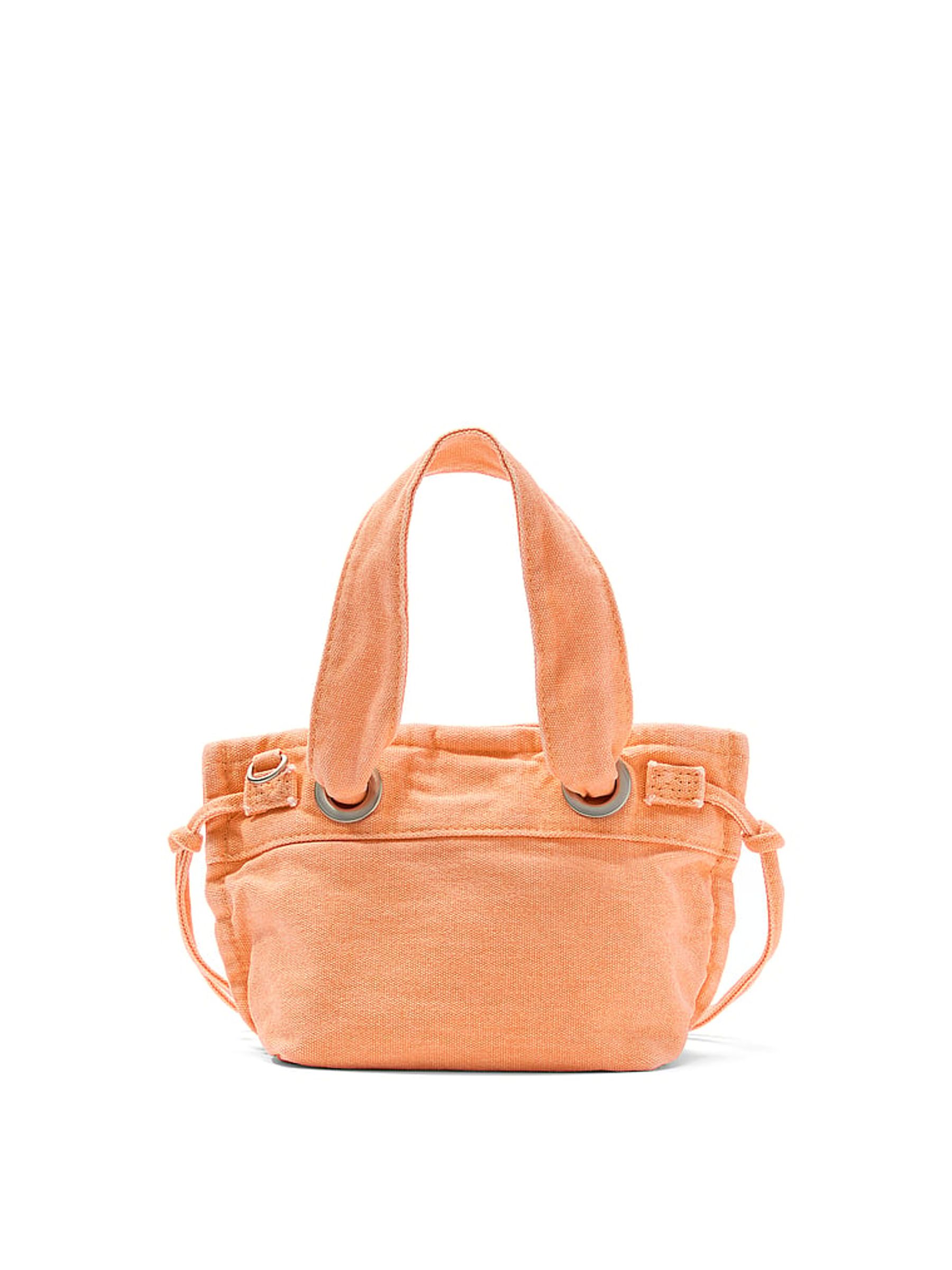 Cantaloupe Orange Canvas Tote Bag - Image 3 of 4