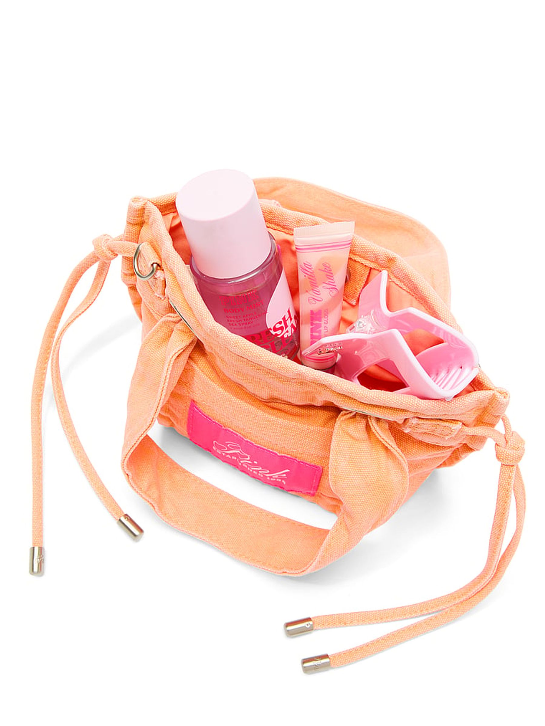 Cantaloupe Orange Canvas Tote Bag - Image 4 of 4