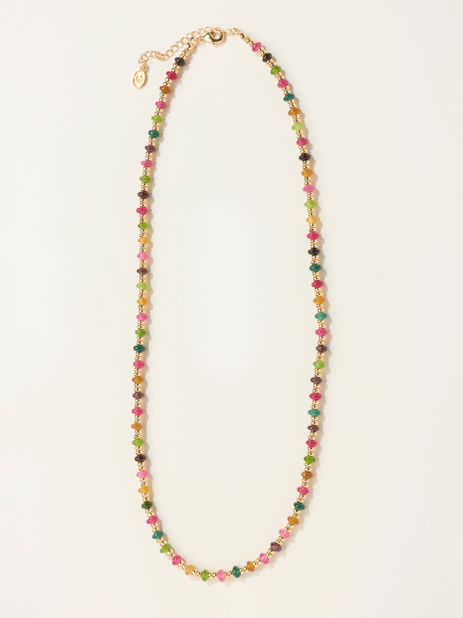 Colourful Bead Necklace in Multi Colour - Image 1 of 2