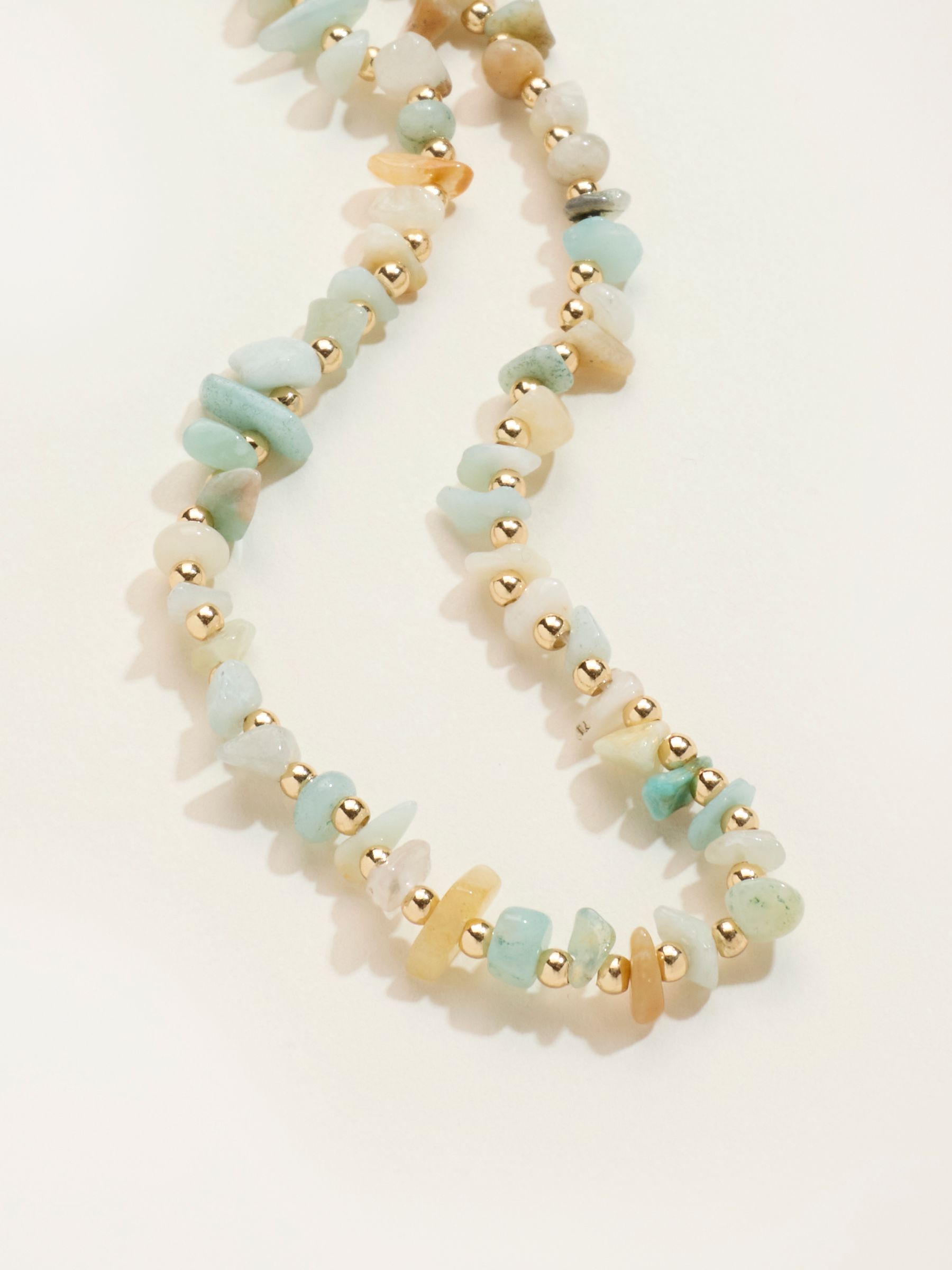 Stone Chip Necklace in Green - Image 2 of 4