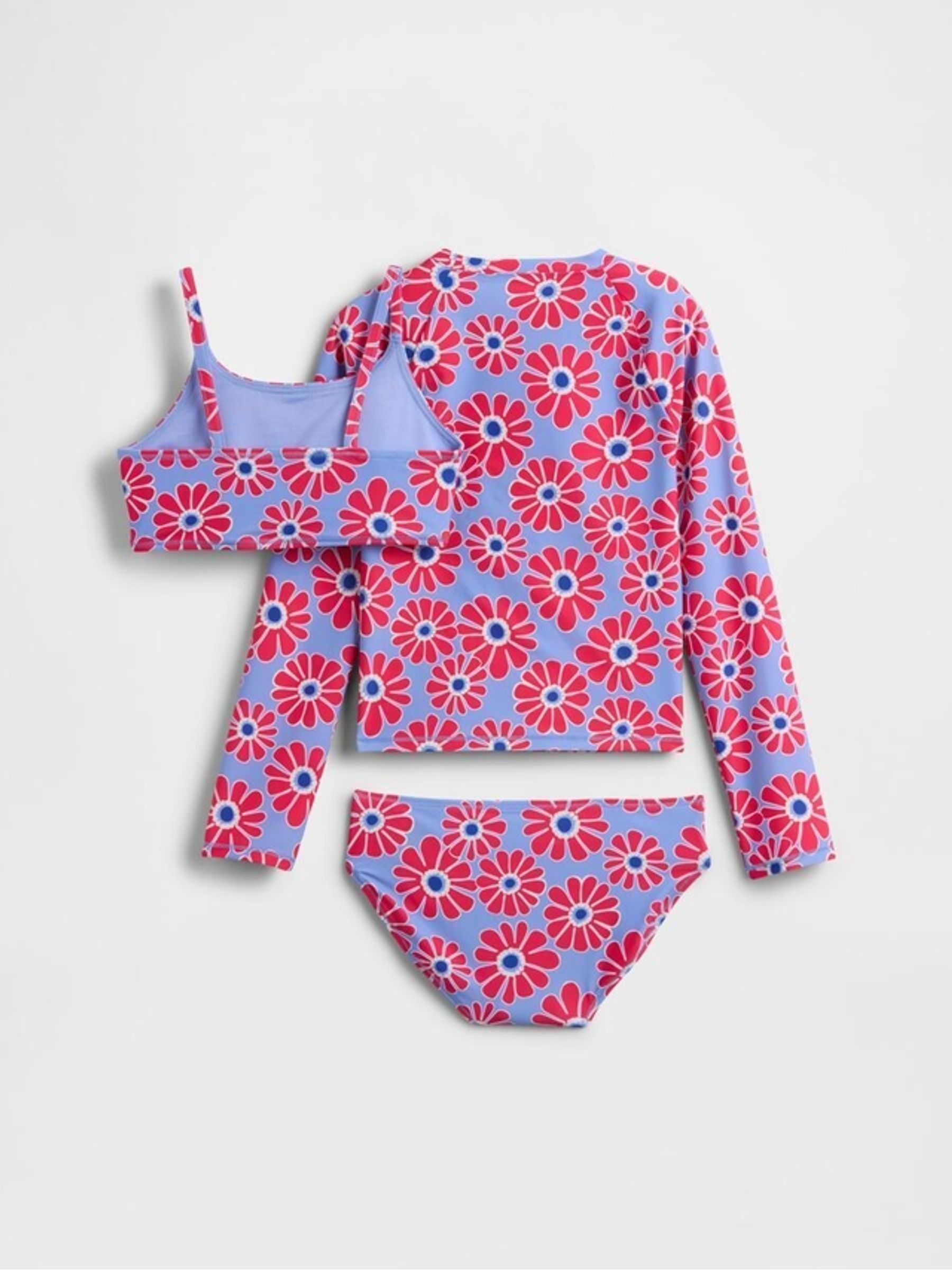Blue Rash Guard Swim Set 3 Piece (4-13yrs) - Image 2 of 3