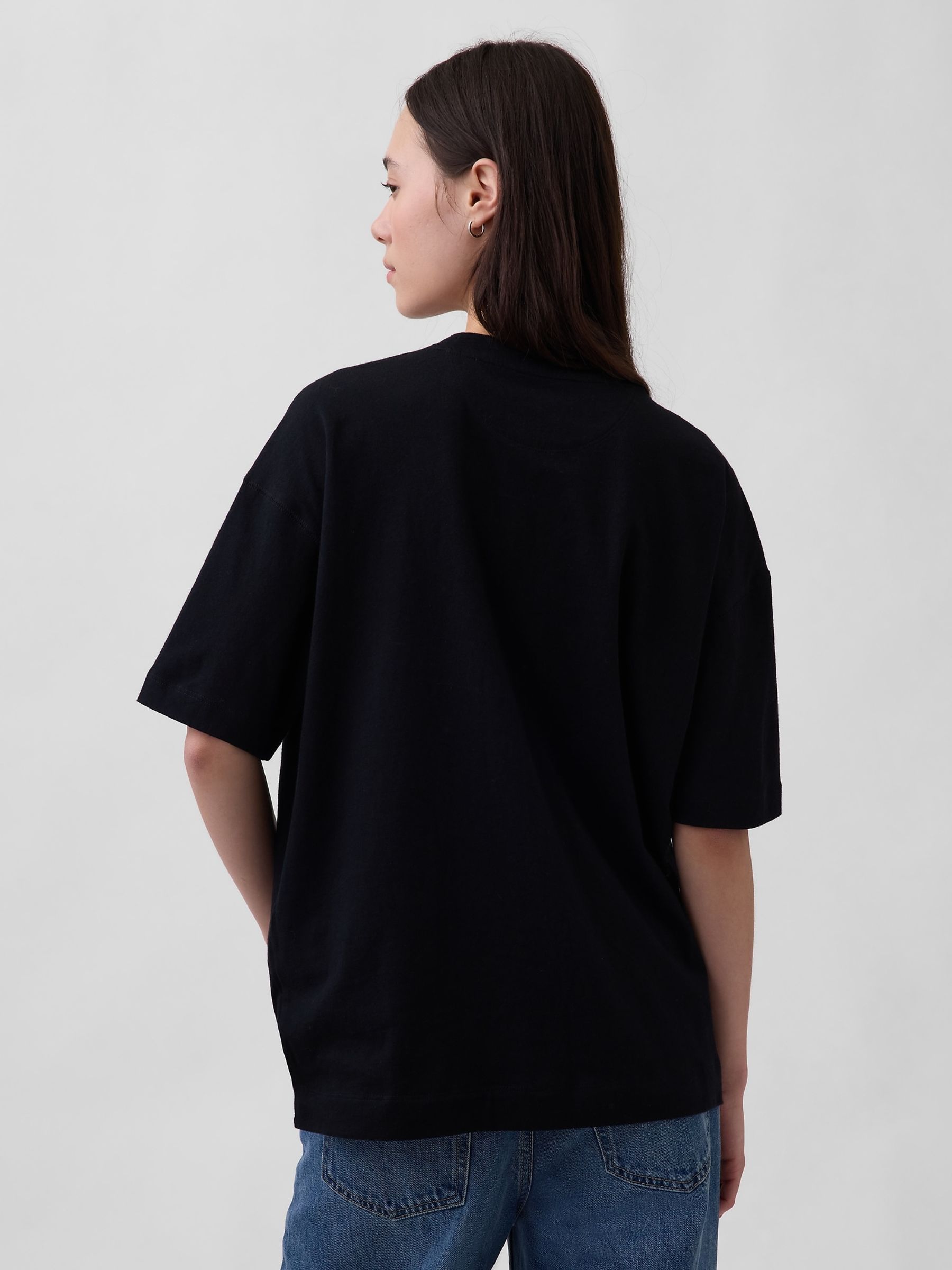 Black Vintage Soft Athletic Logo Longline T-Shirt - Image 2 of 5 Black Vintage Soft Athletic Logo Longline T-Shirt - Image 2 of 5