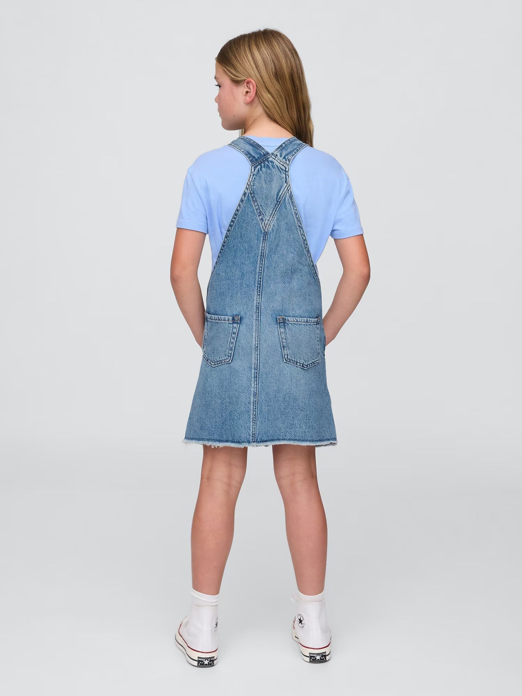 Blue Denim Pinafore Dress - Image 2 of 5