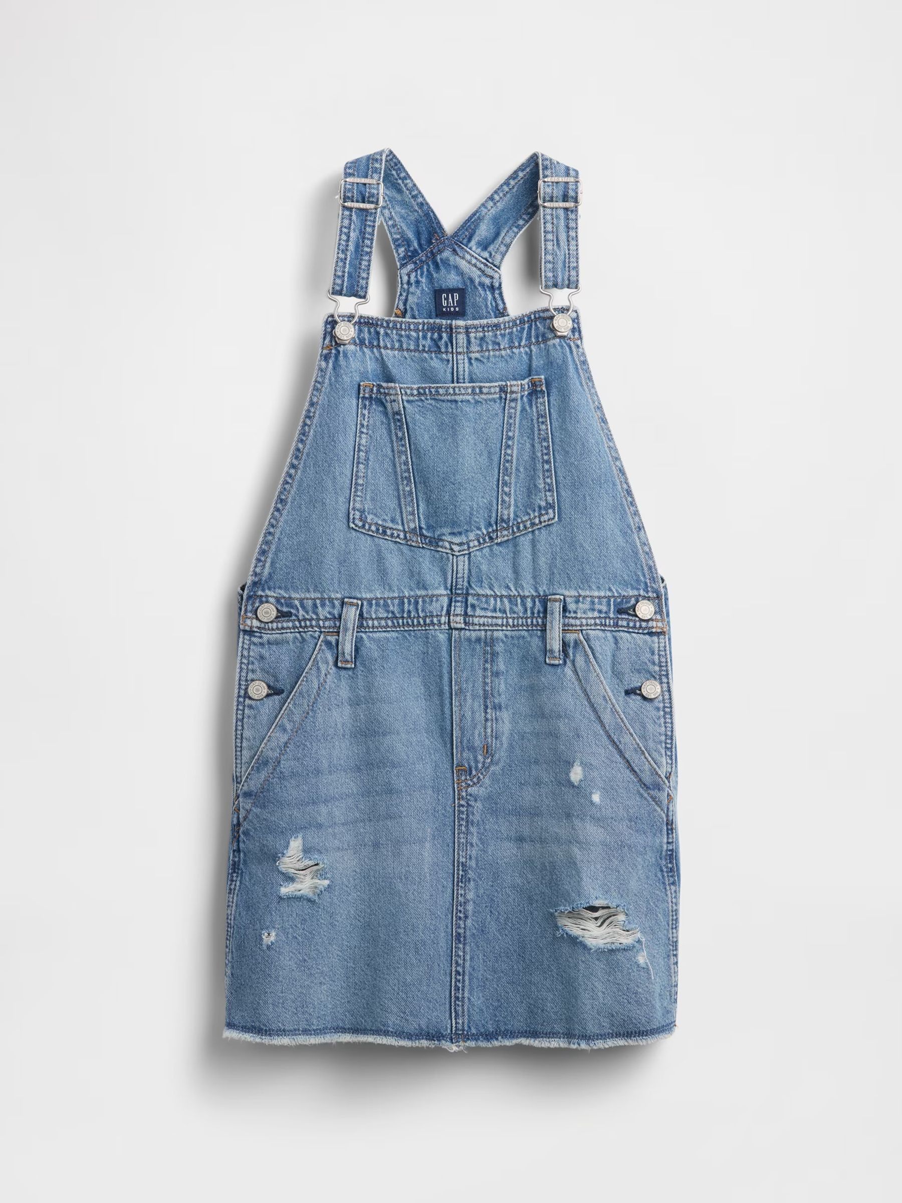 Blue Denim Pinafore Dress - Image 3 of 5