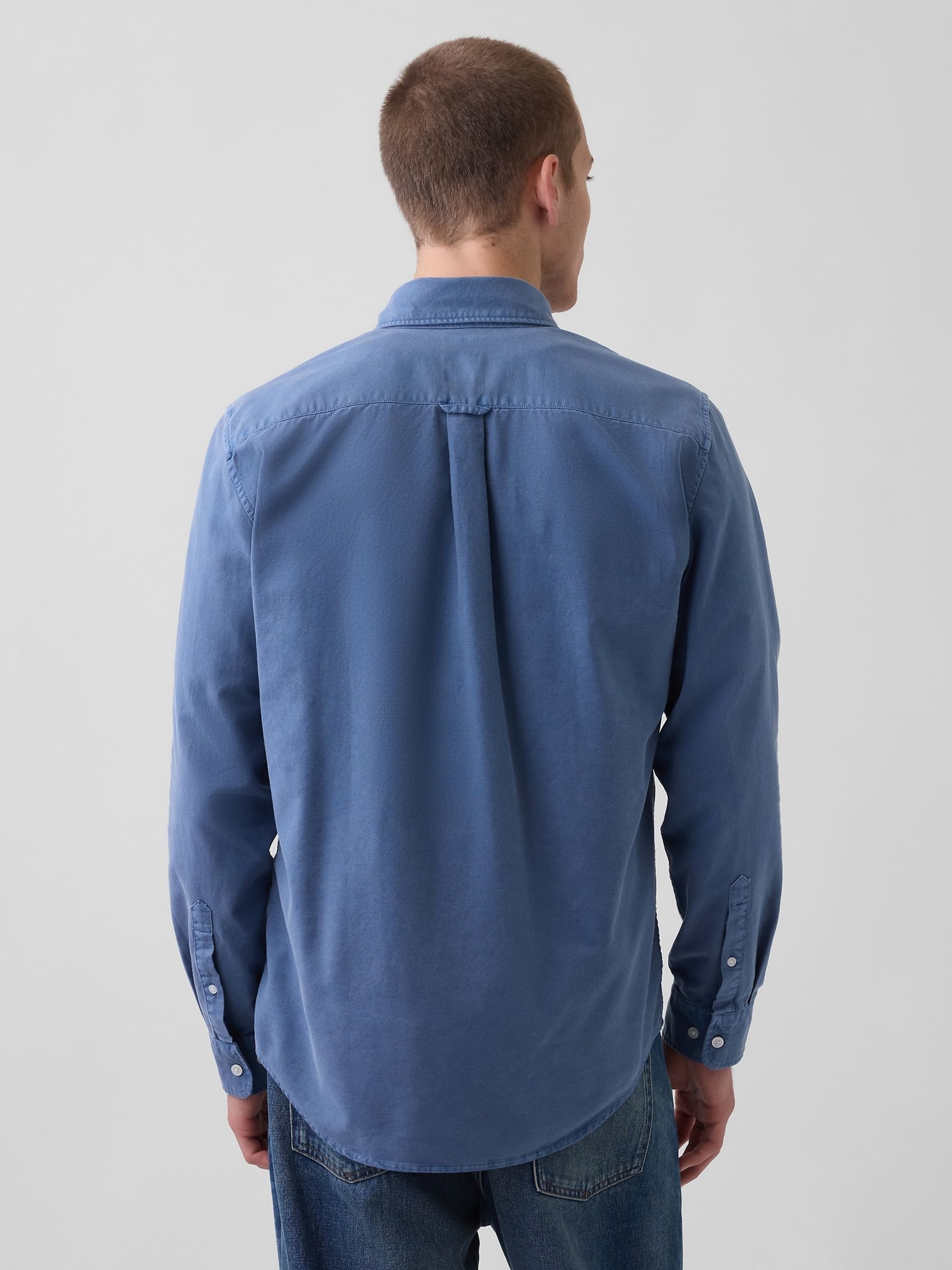 Blue Check Oxford Button-Down Shirt - Image 2 of 4 Blue Check Oxford Button-Down Shirt - Image 2 of 4