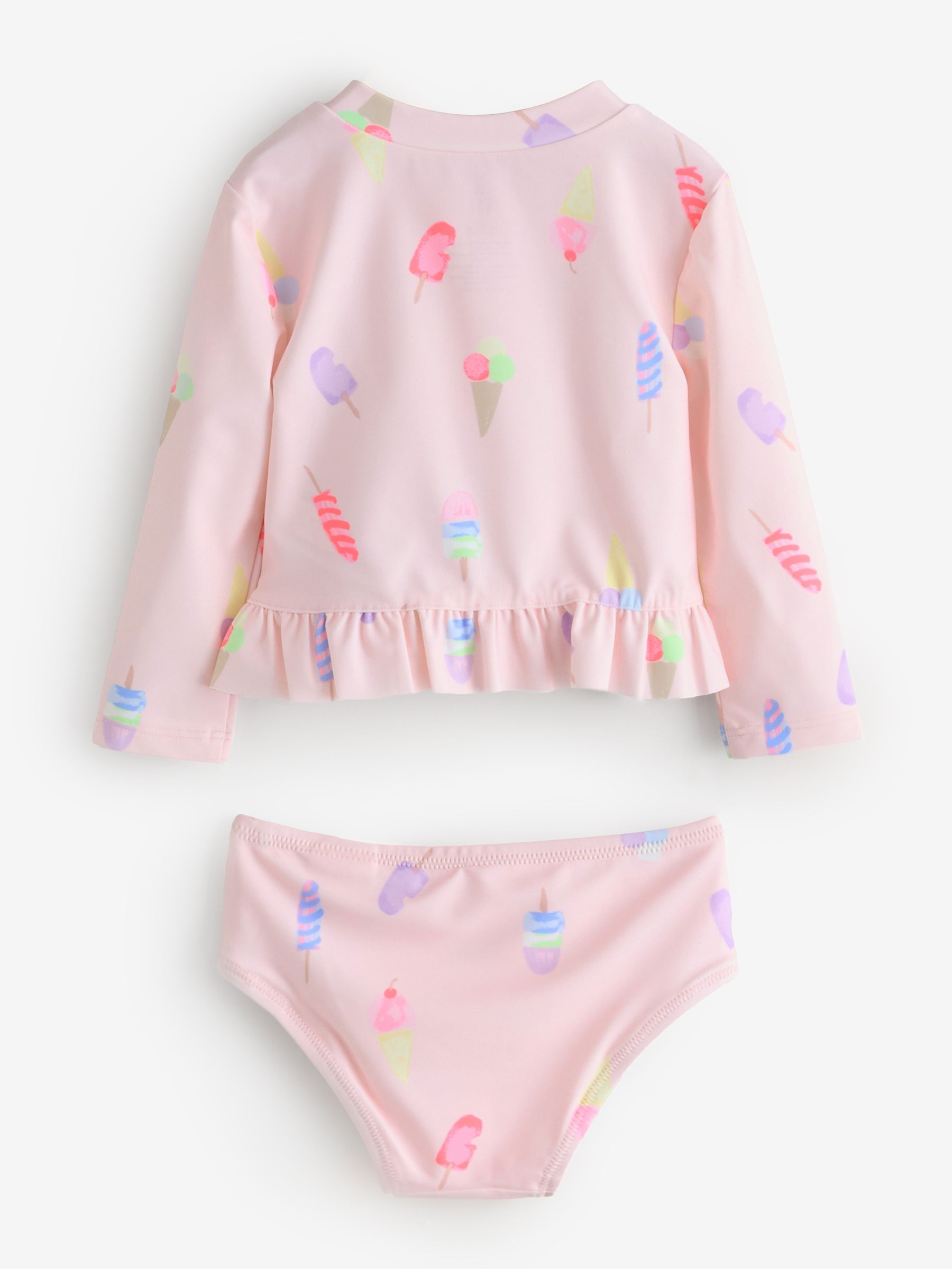 Pink Ice Cream Rash Guard Swim Set - Image 2 of 5