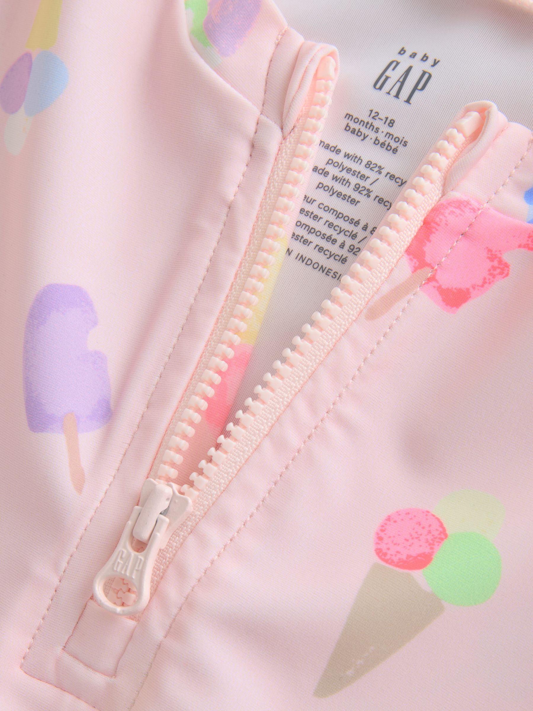 Pink Ice Cream Rash Guard Swim Set - Image 4 of 5