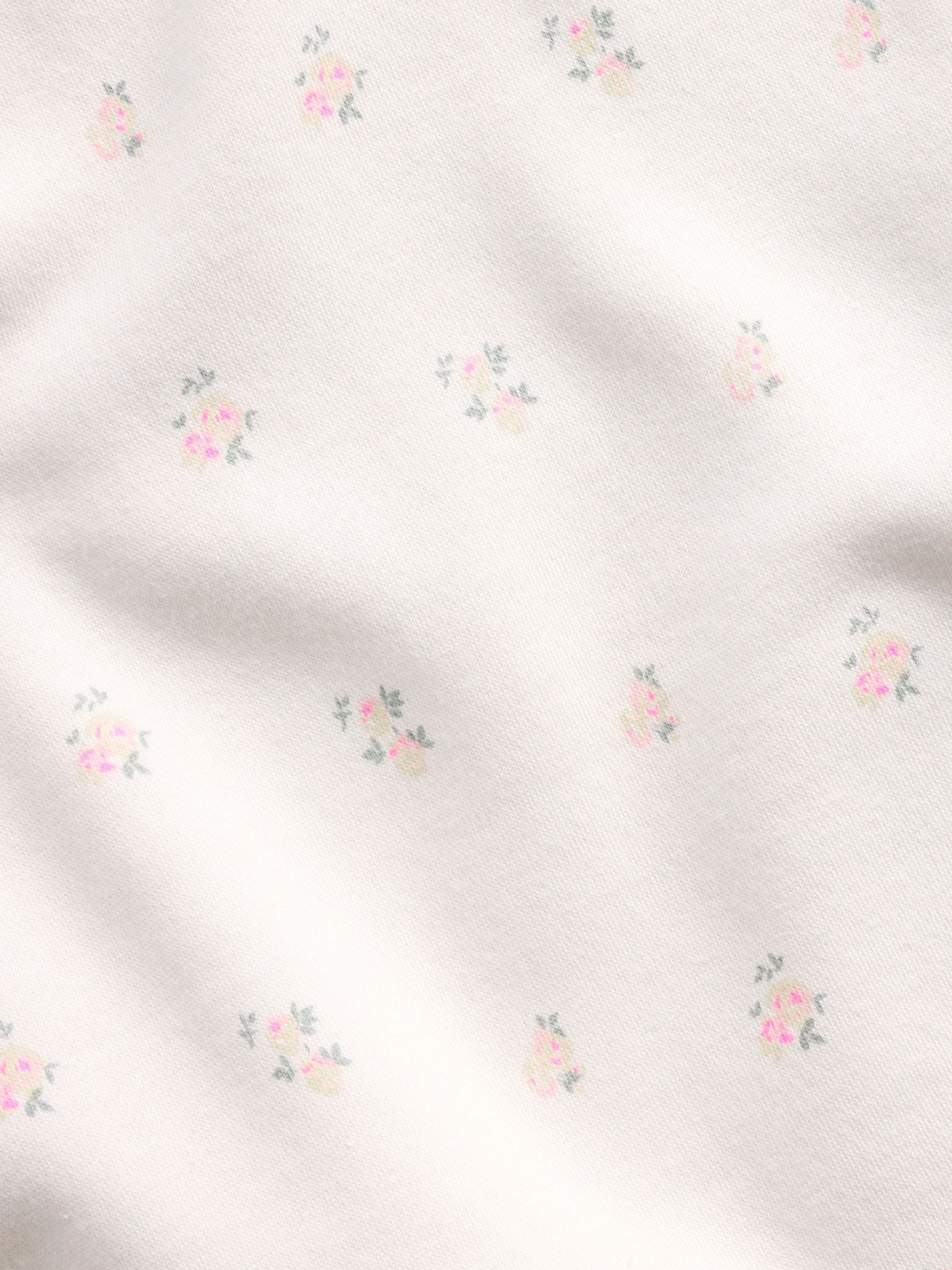 Cream Floral VintageSoft Wedge Crew neck Sweatshirt - Image 5 of 5