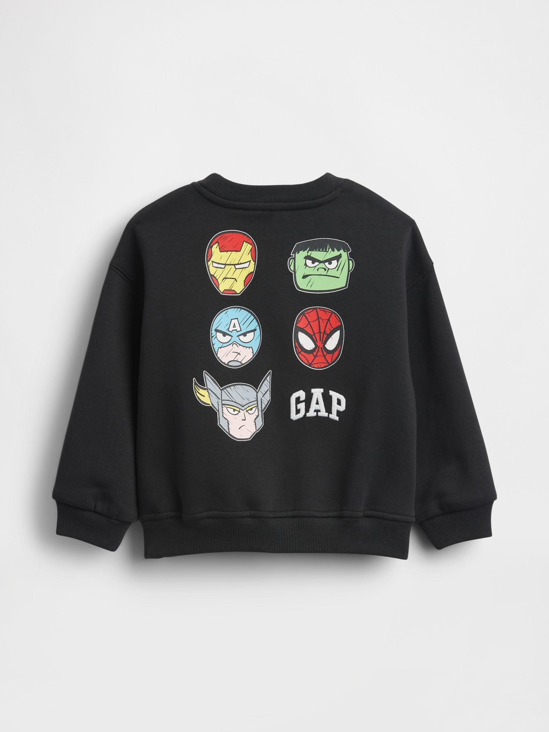 Black VintageSoft Marvel Logo Sweatshirt - Image 2 of 2