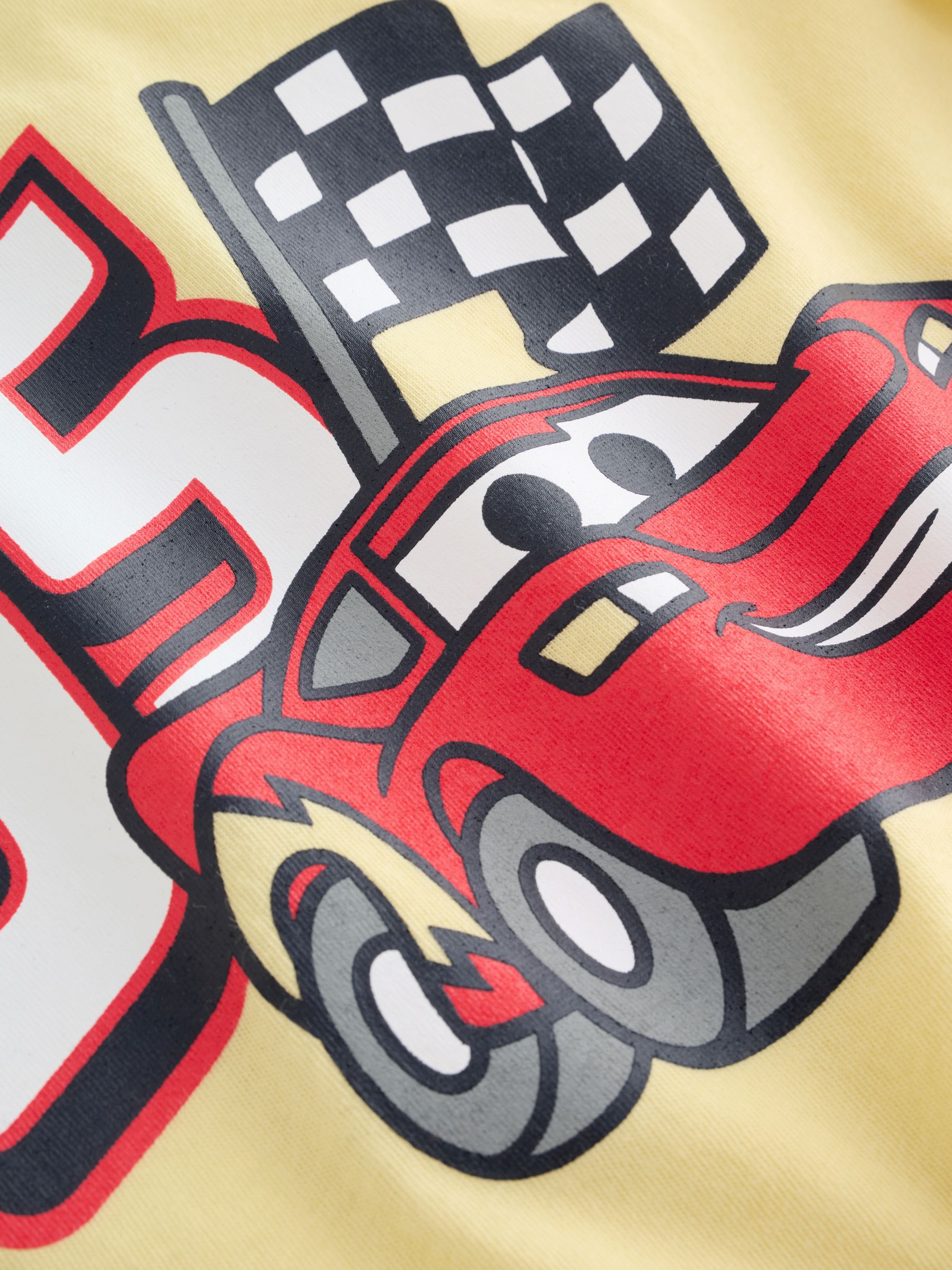 Yellow Disney Cars Logo T-shirt - Image 4 of 5