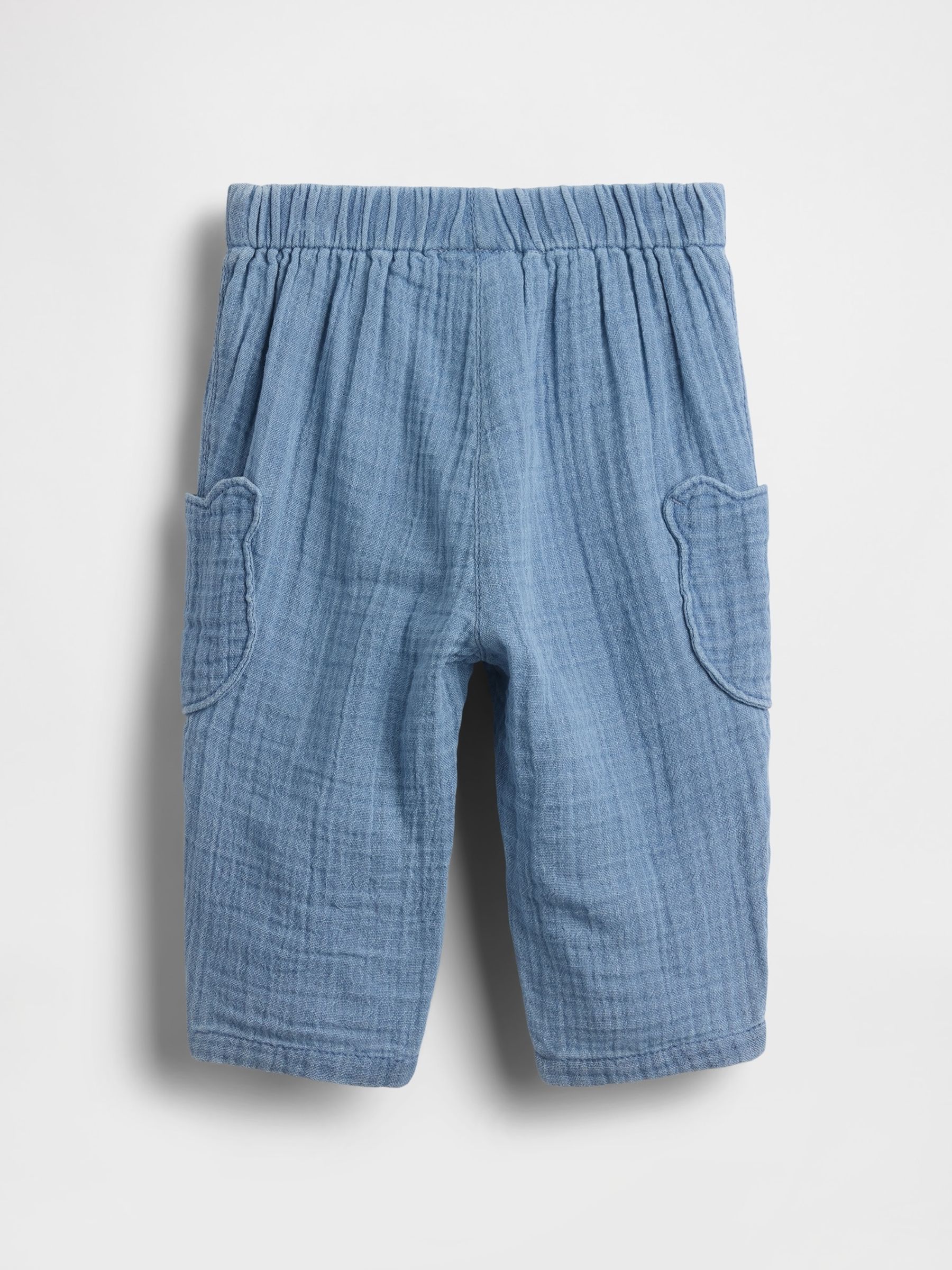 Blue Cotton Gauze Brannan Bear Trousers - Image 2 of 3