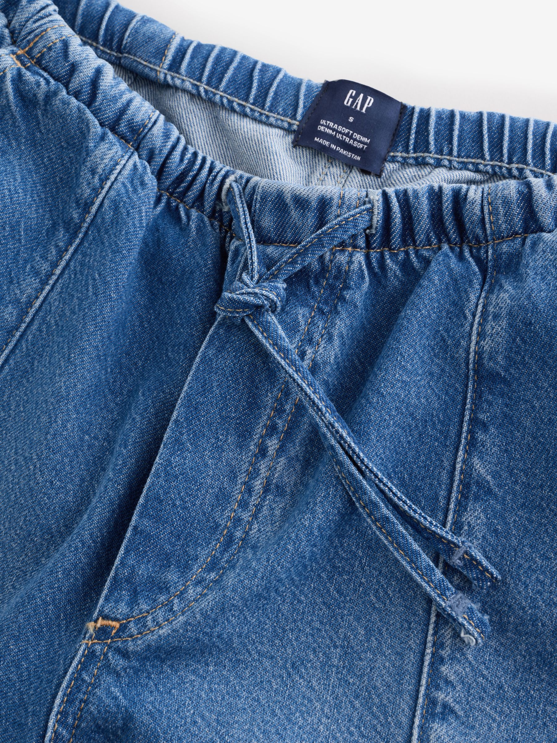 Medium Wash Mid Rise UltraSoft Easy Seamed Baggy Jeans - Image 3 of 4