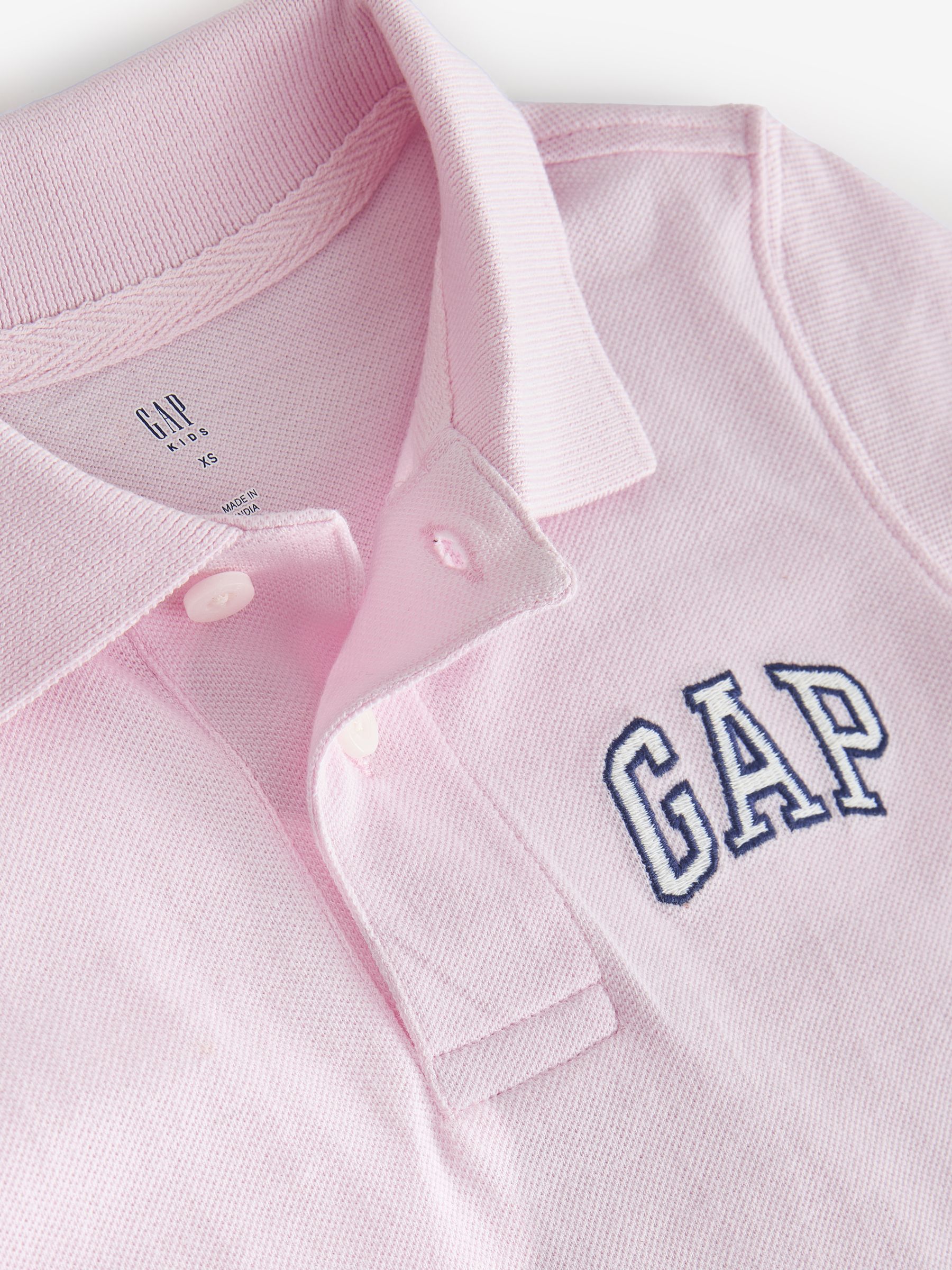 Pink Logo Pique Polo Shirt - Image 3 of 4