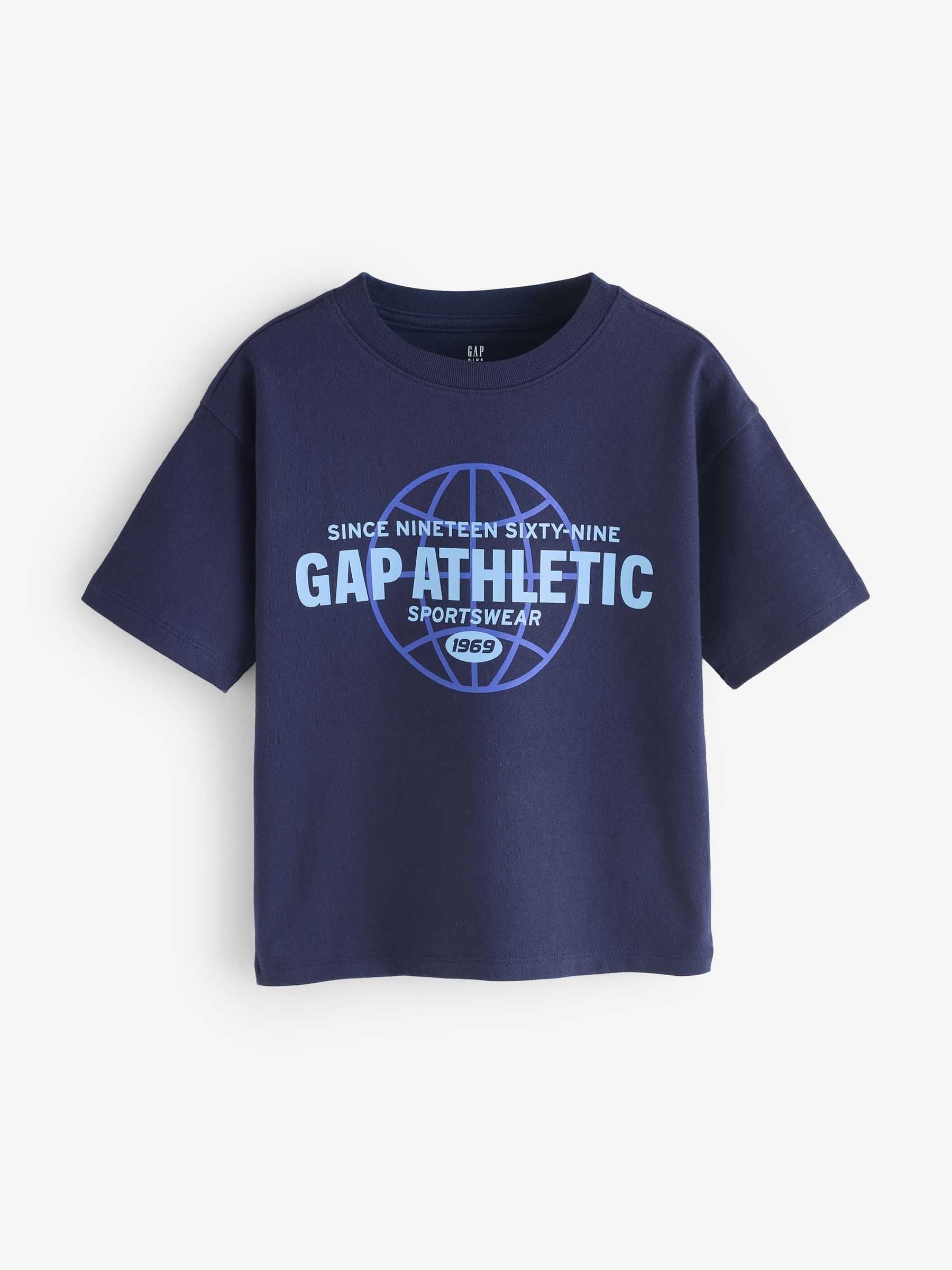 Blue Short Sleeve Graphic T-Shirt - Image 1 of 4