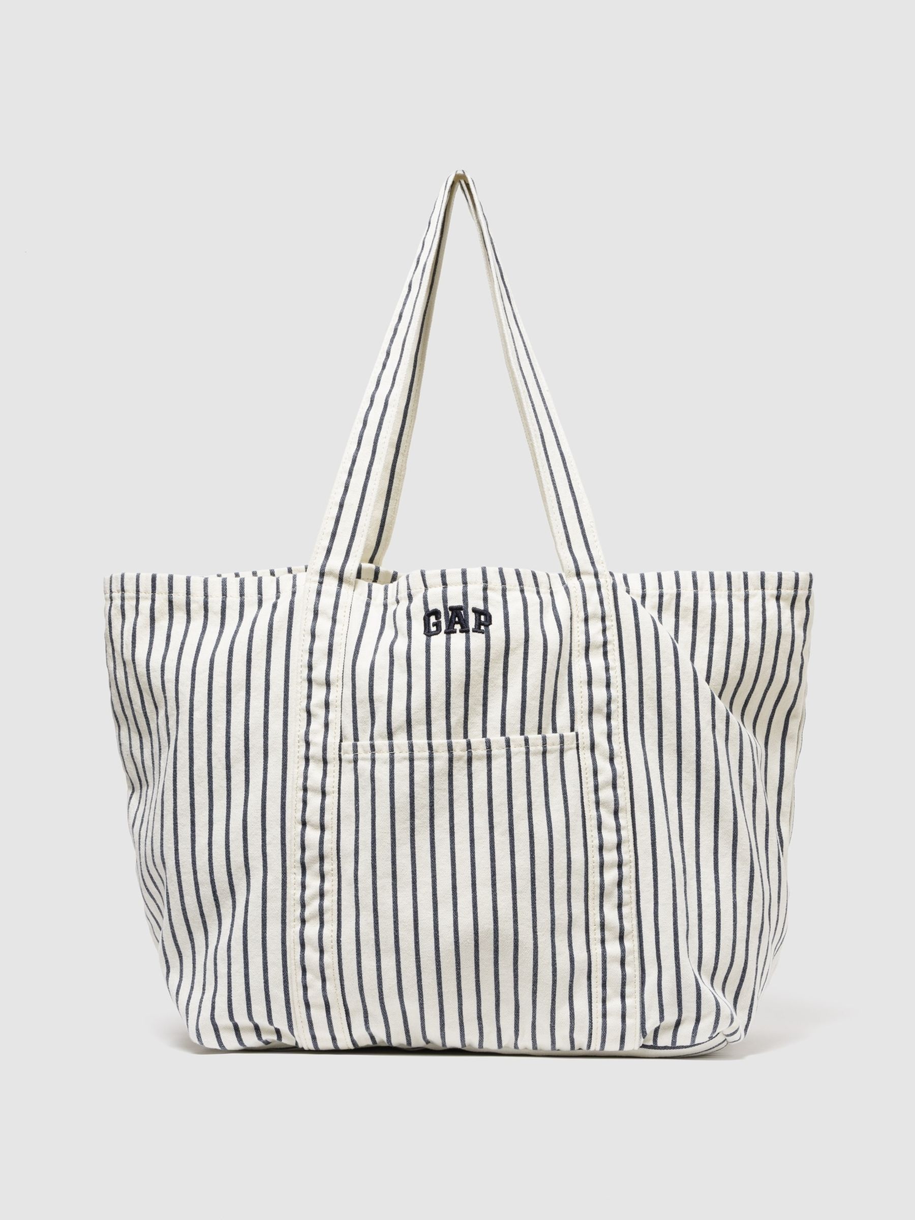 White Stripe Logo Tote Bag - Image 1 of 4