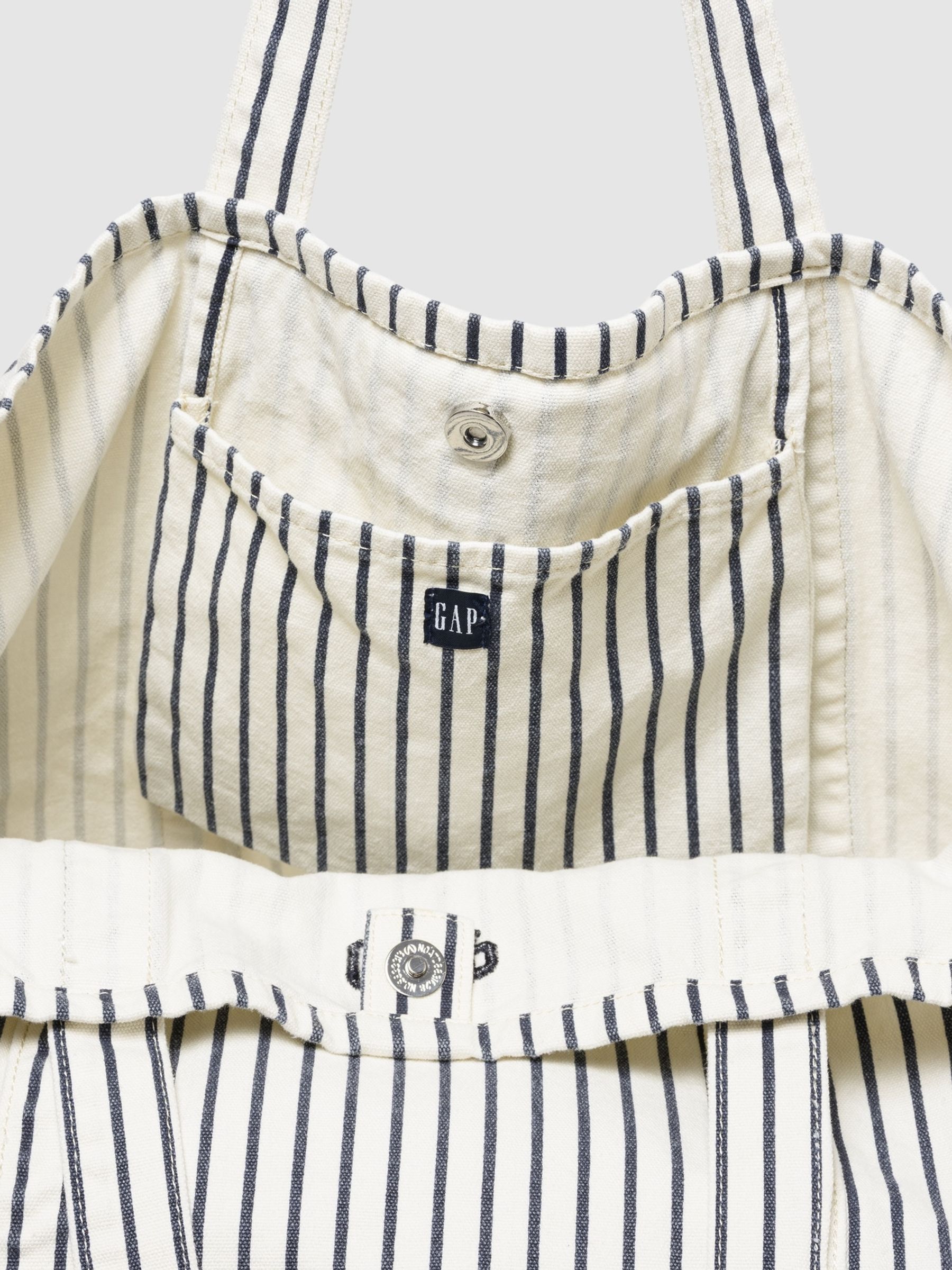 White Stripe Logo Tote Bag - Image 3 of 4