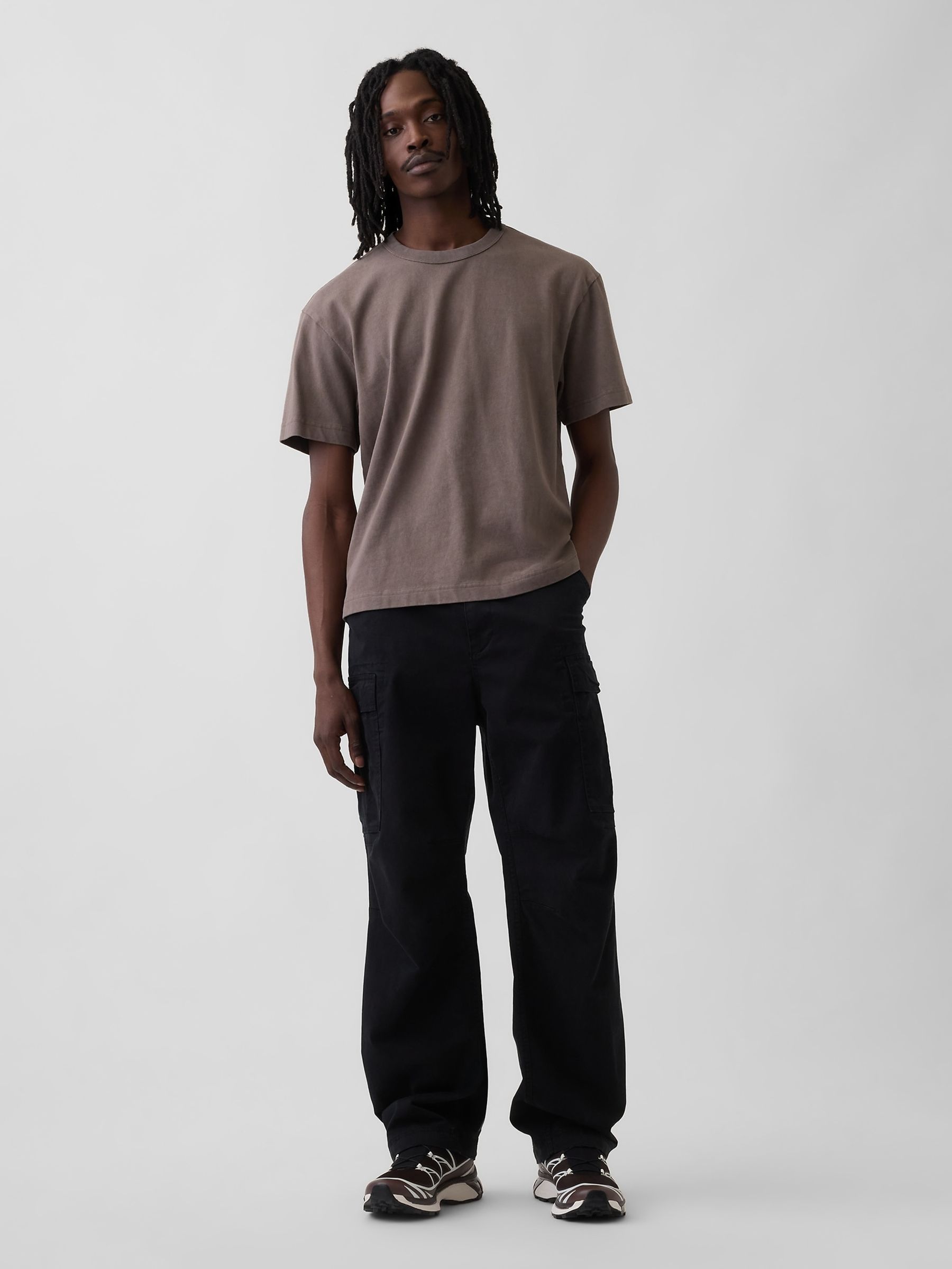 Brown Heavyweight Boxy T-Shirt - Image 3 of 4