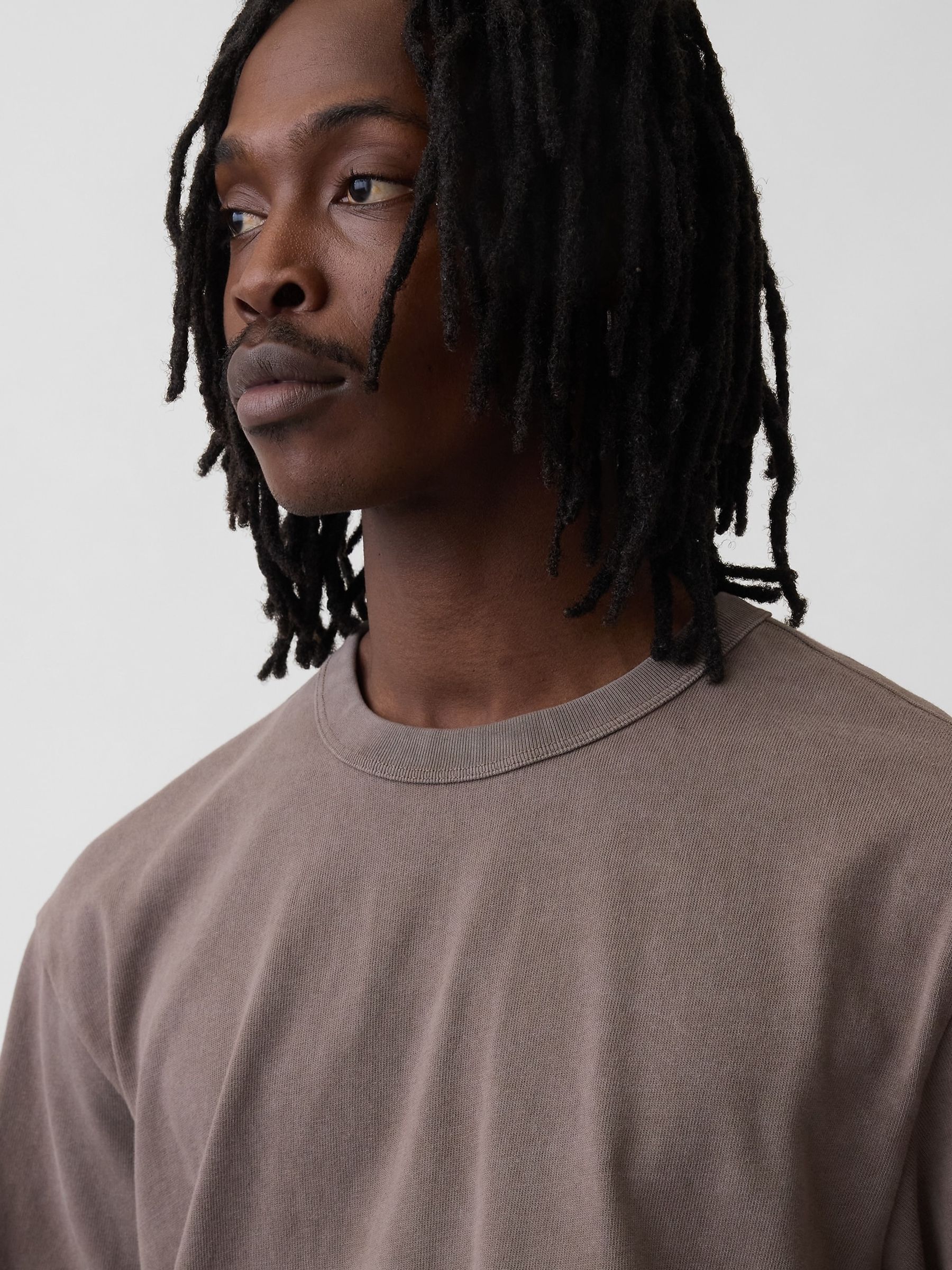 Brown Heavyweight Boxy T-Shirt - Image 4 of 4