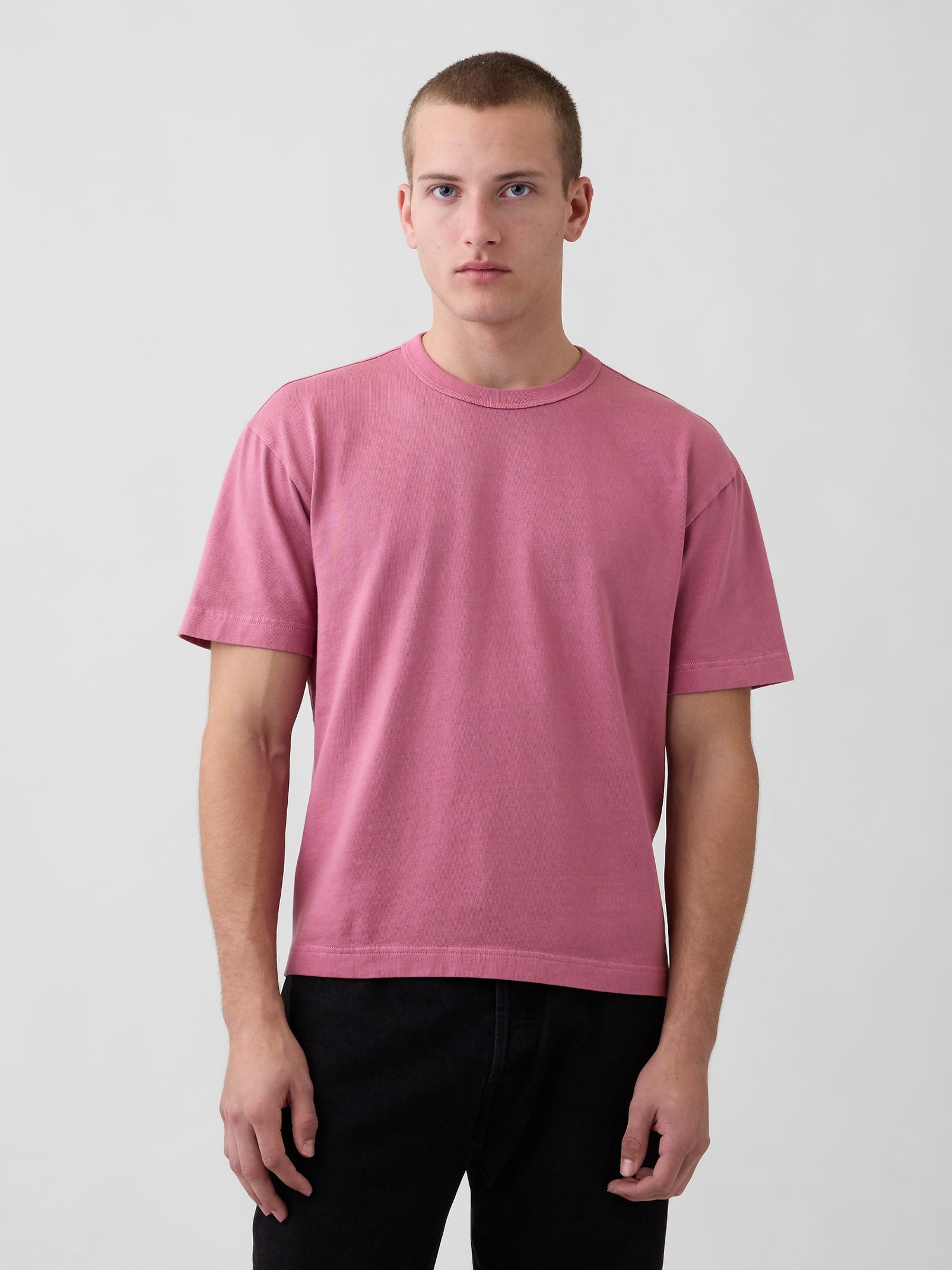 Pink Heavyweight Boxy T-Shirt - Image 1 of 5