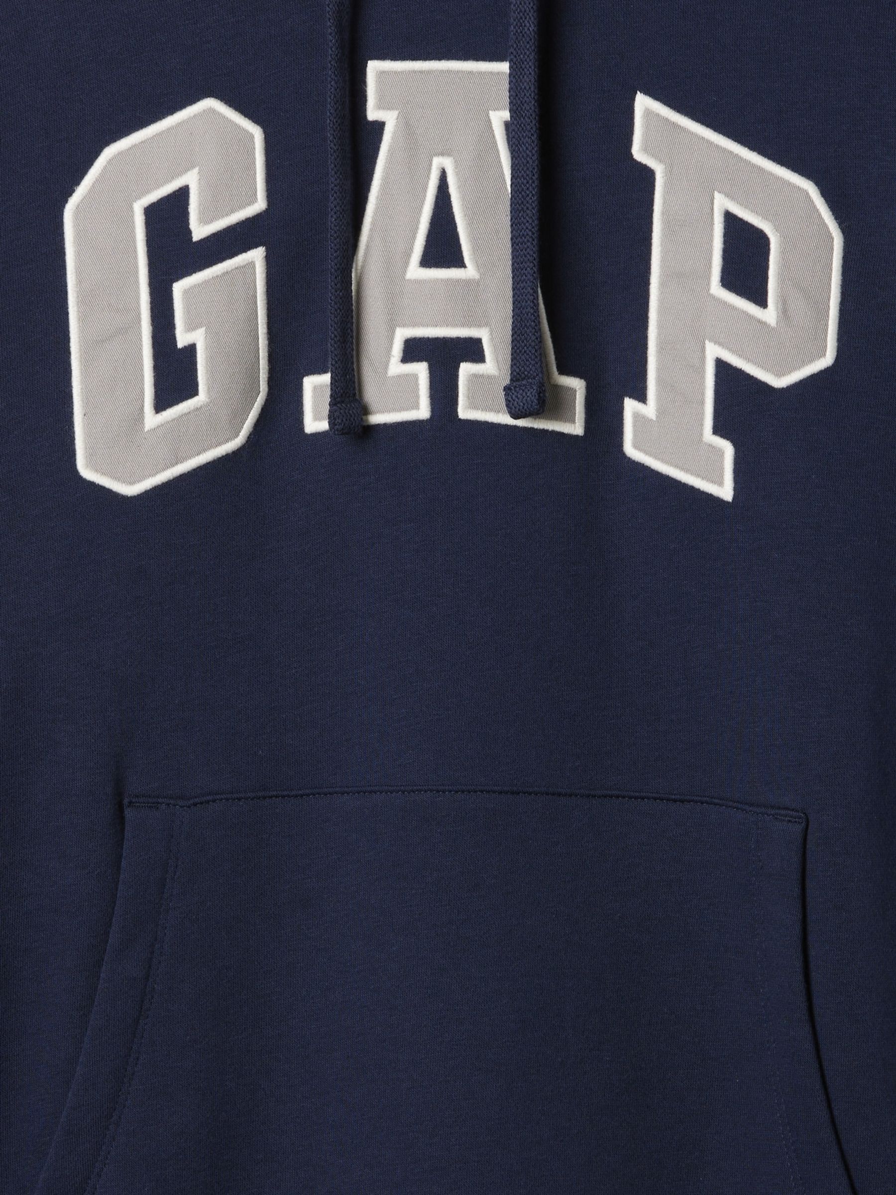 Navy VintageSoft Arch Logo Hoodie - Image 4 of 4