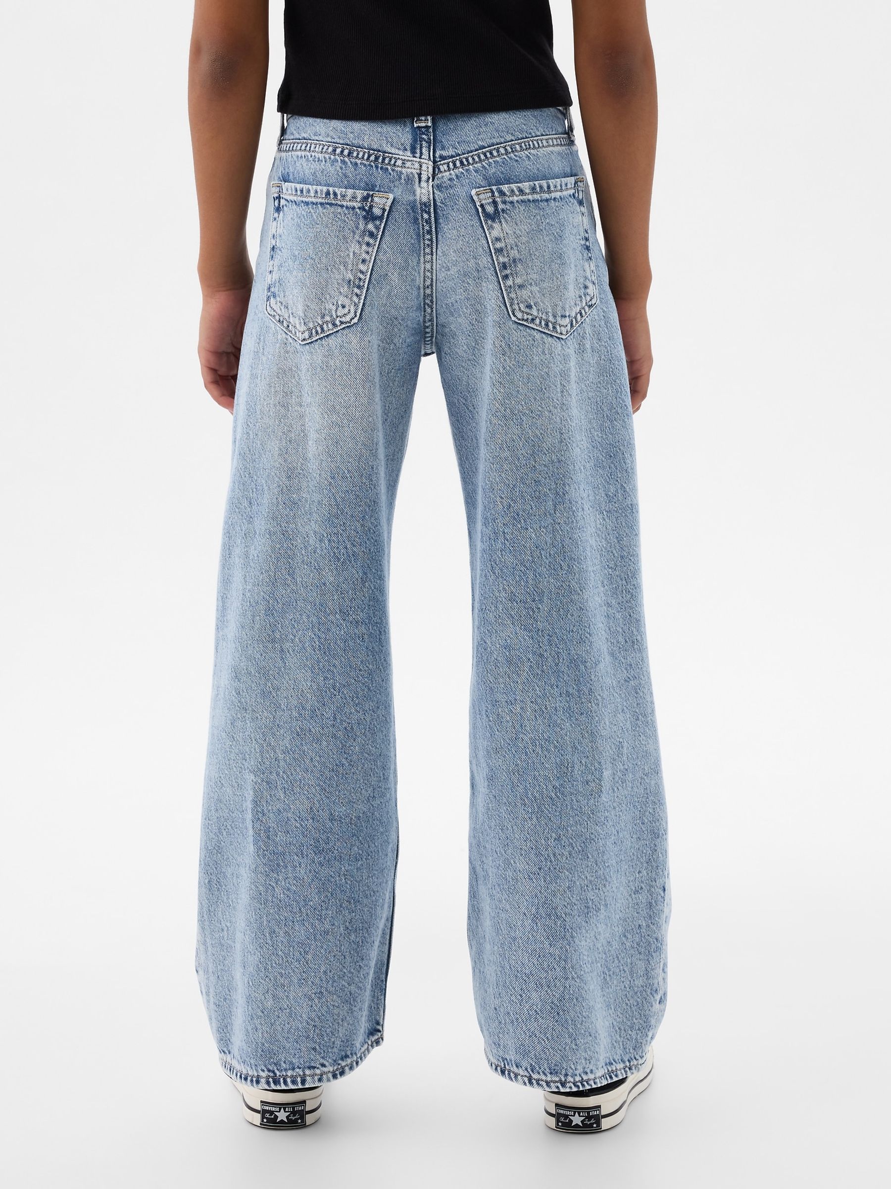 Light Wash Low Rise Stride Wide-Leg Jeans - Image 2 of 3
