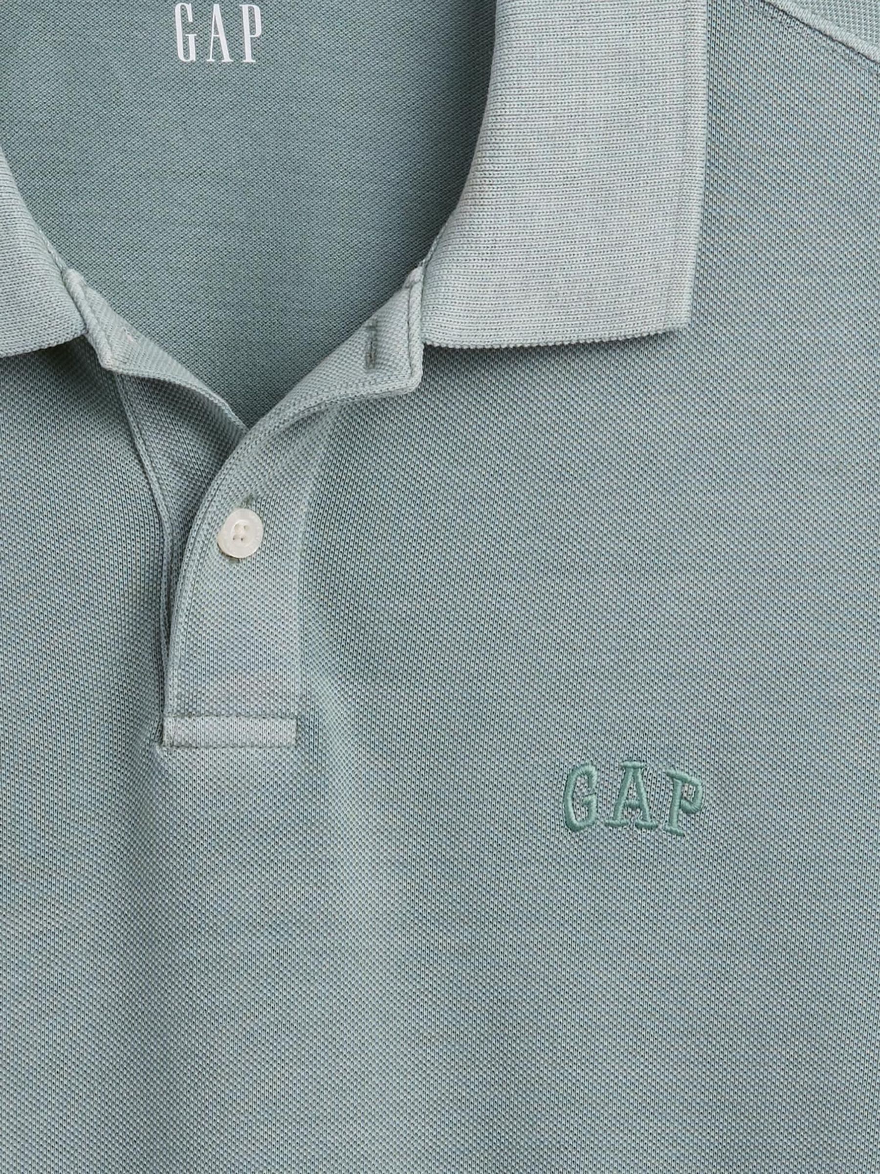 Green Logo Pique Polo Shirt - Image 4 of 4