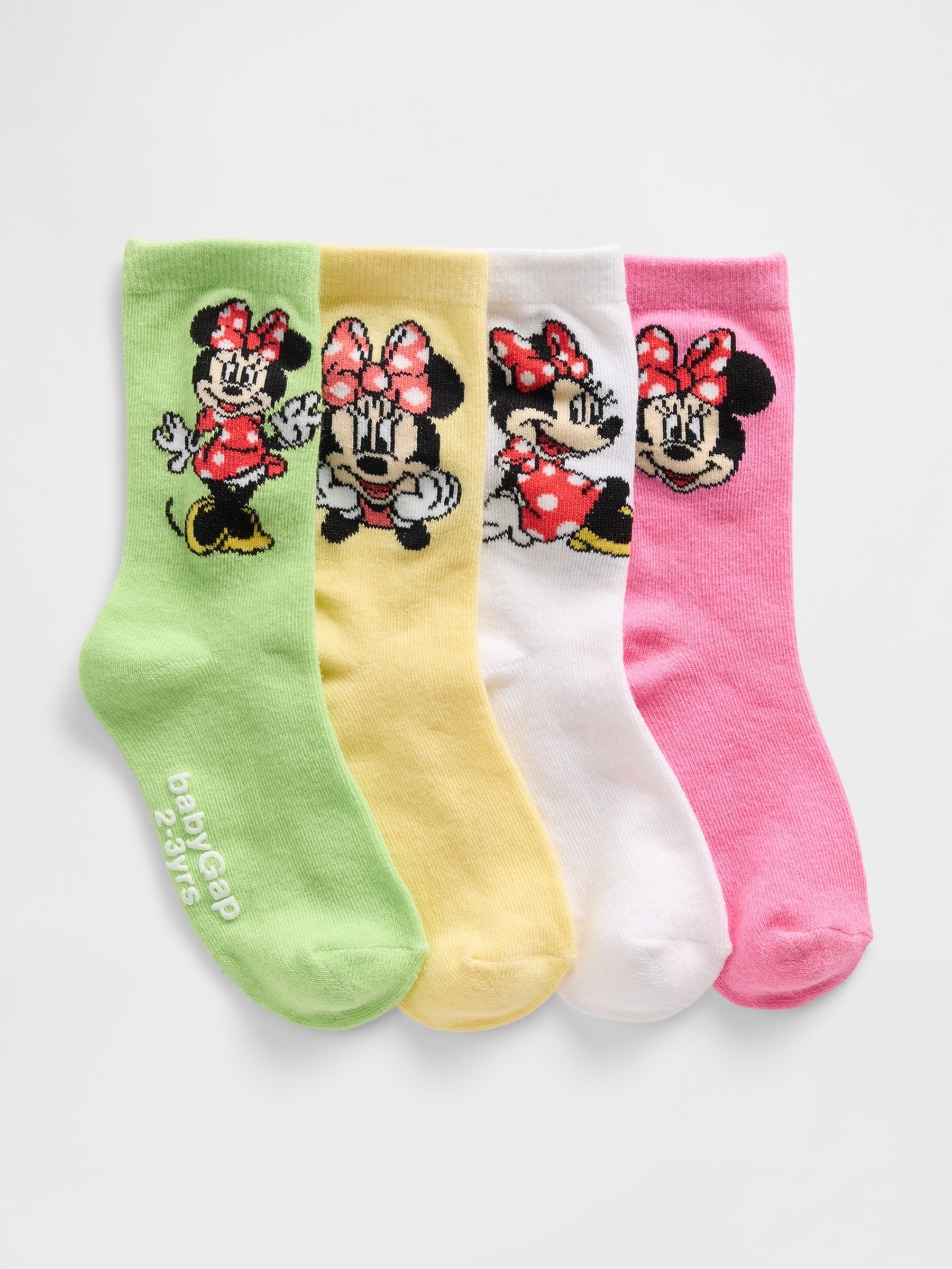 Multi Disney Minnie Mouse Crew Socks 4-Pack - Image 1 of 1