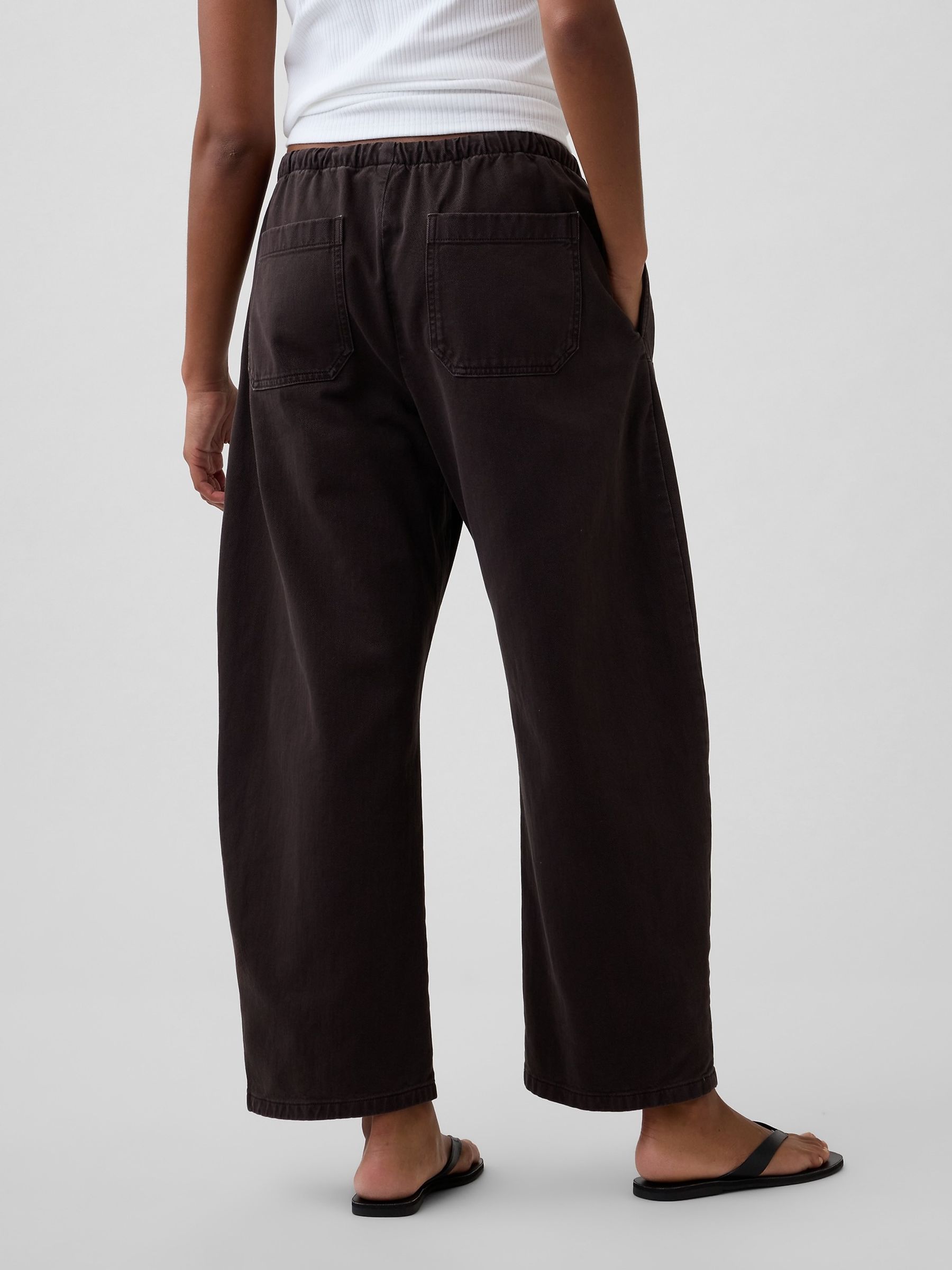 Brown Easy Double-Knee Barrel Trousers - Image 2 of 4