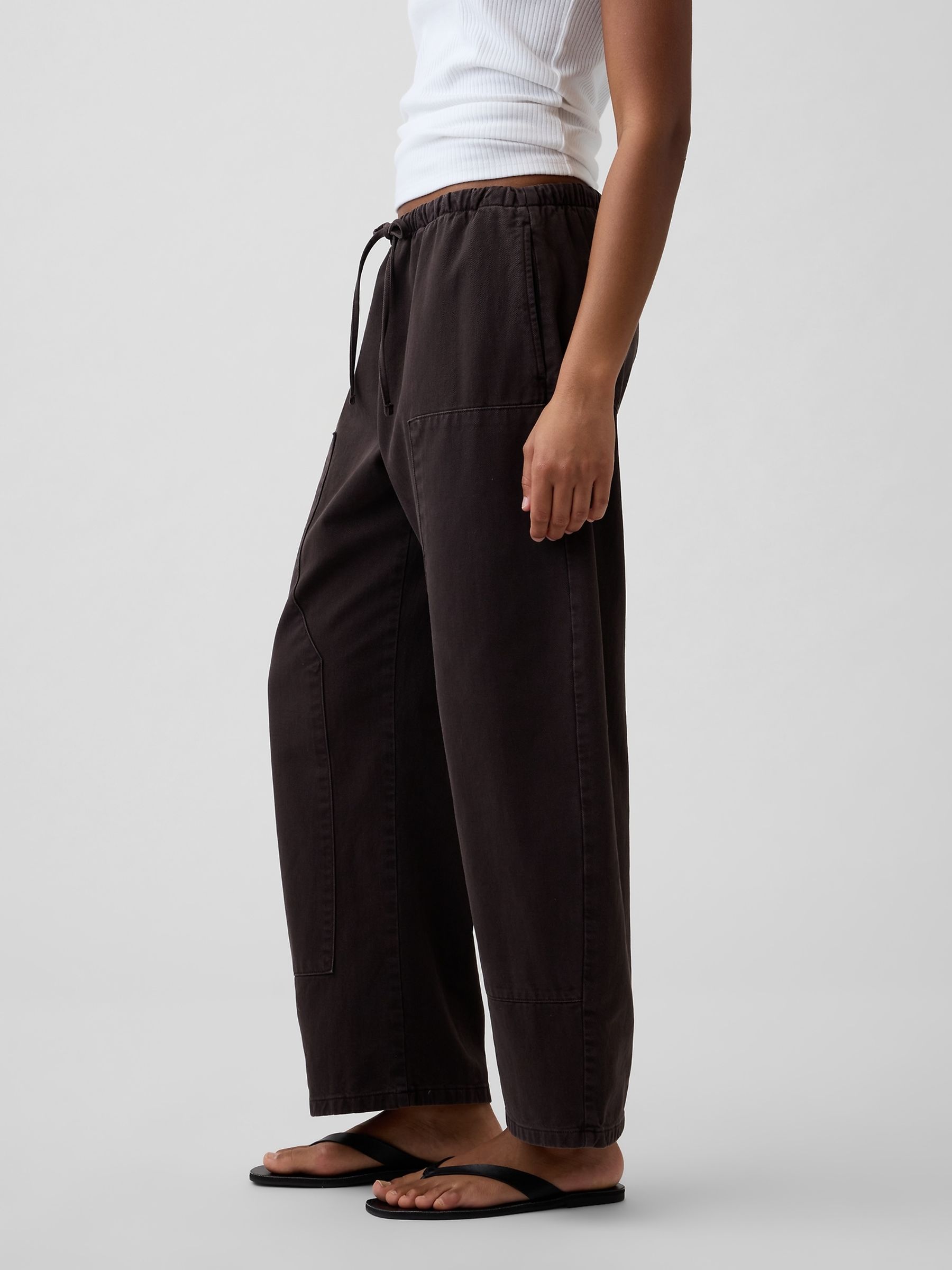 Brown Easy Double-Knee Barrel Trousers - Image 4 of 4 Brown Easy Double-Knee Barrel Trousers - Image 4 of 4