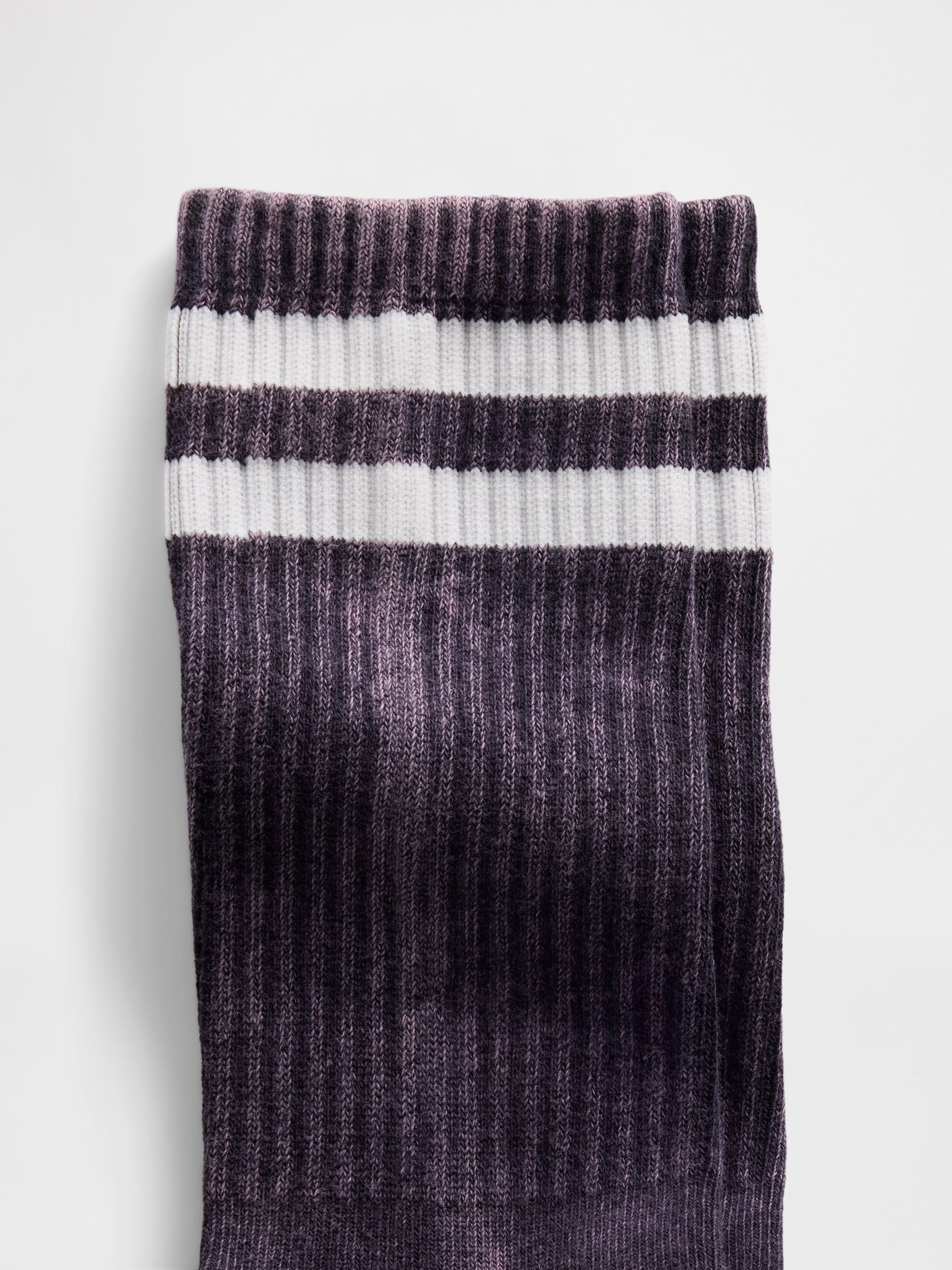 Black Varsity Crew Adult Socks - Image 2 of 2