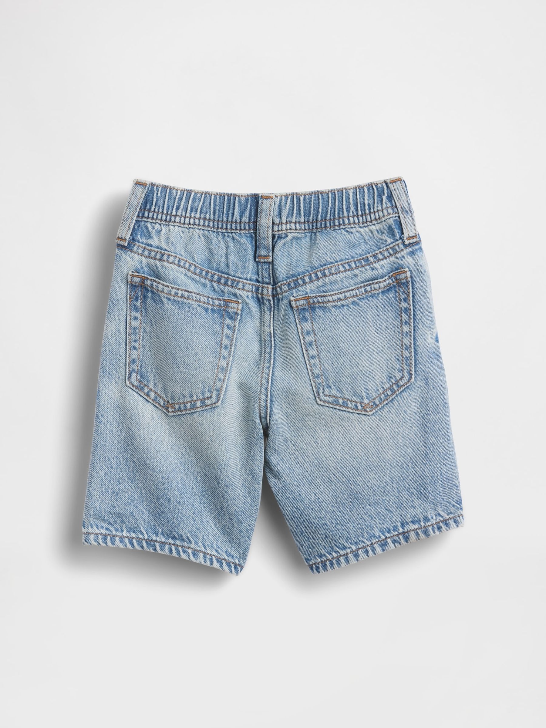 Medium Indigo UltraSoft Denim Pull On Shorts - Image 2 of 2