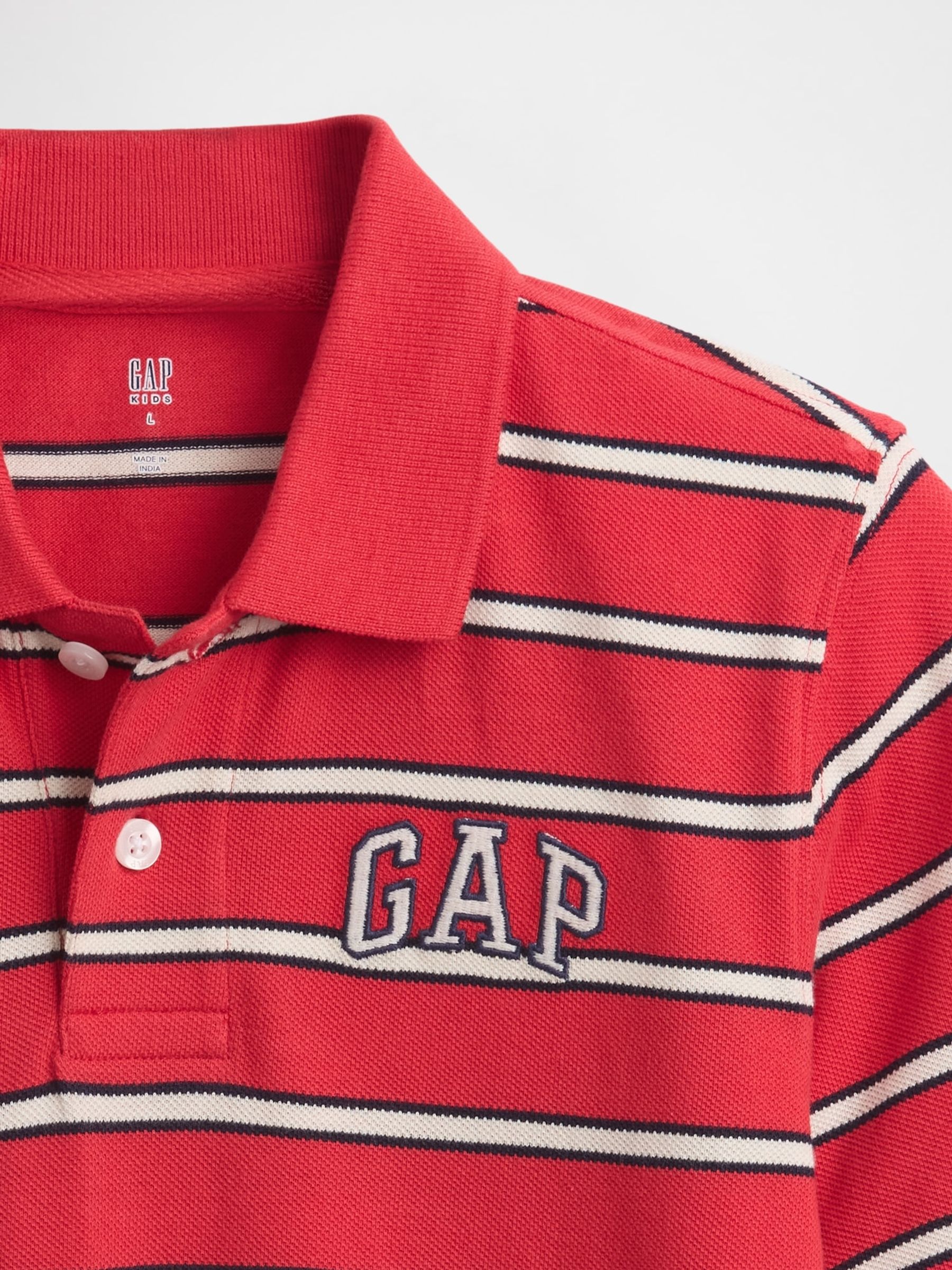Red Stripe Logo Pique Polo Shirt - Image 3 of 3