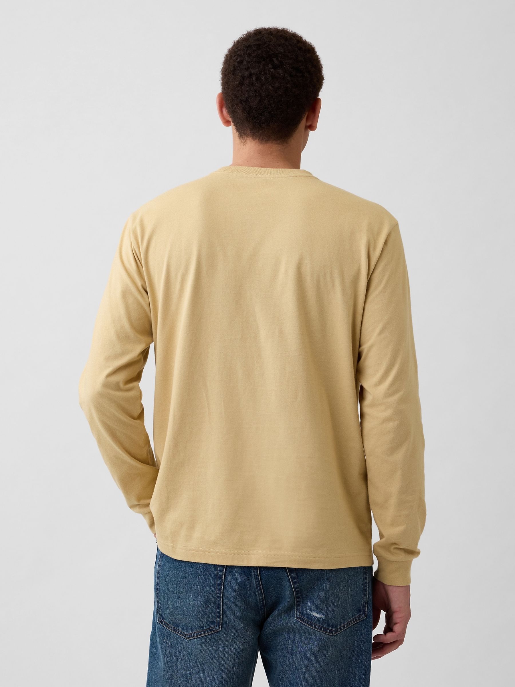 Yellow Everyday Soft Relaxed Mini-Logo T-Shirt - Image 2 of 5