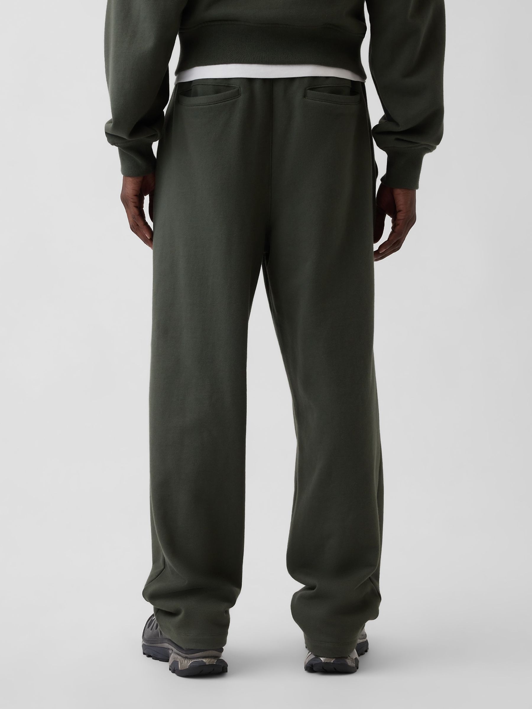 Green Heavyweight Relaxed Joggers - Image 2 of 5 Green Heavyweight Relaxed Joggers - Image 2 of 5