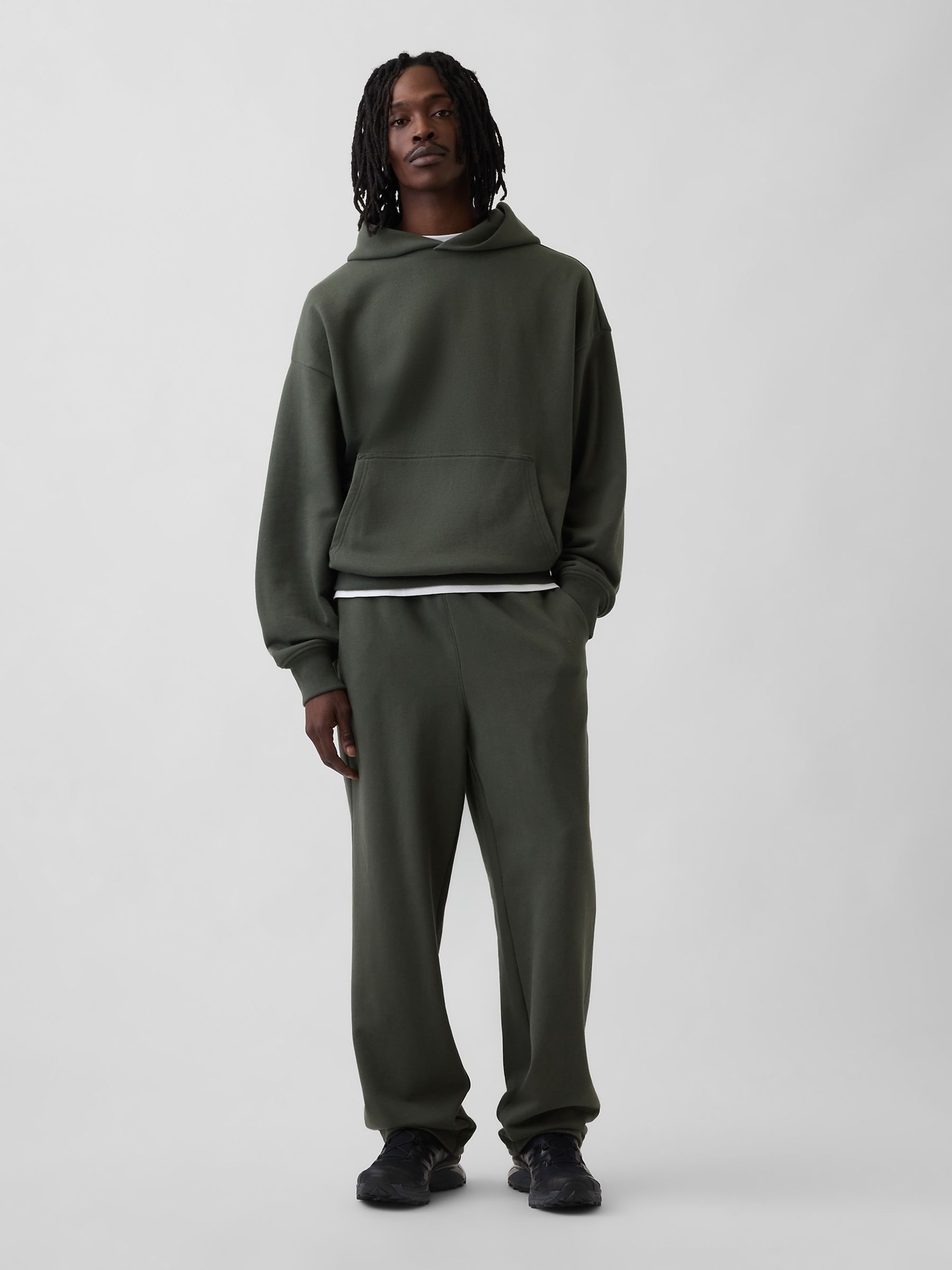 Green Heavyweight Relaxed Joggers - Image 4 of 5
